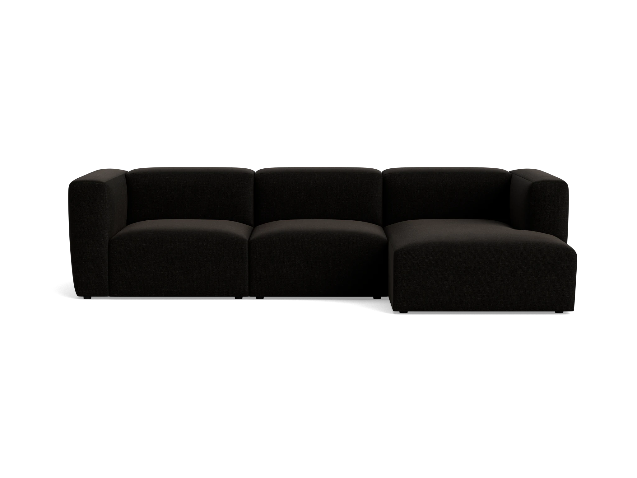 millie modular chaise sectional milo onyx