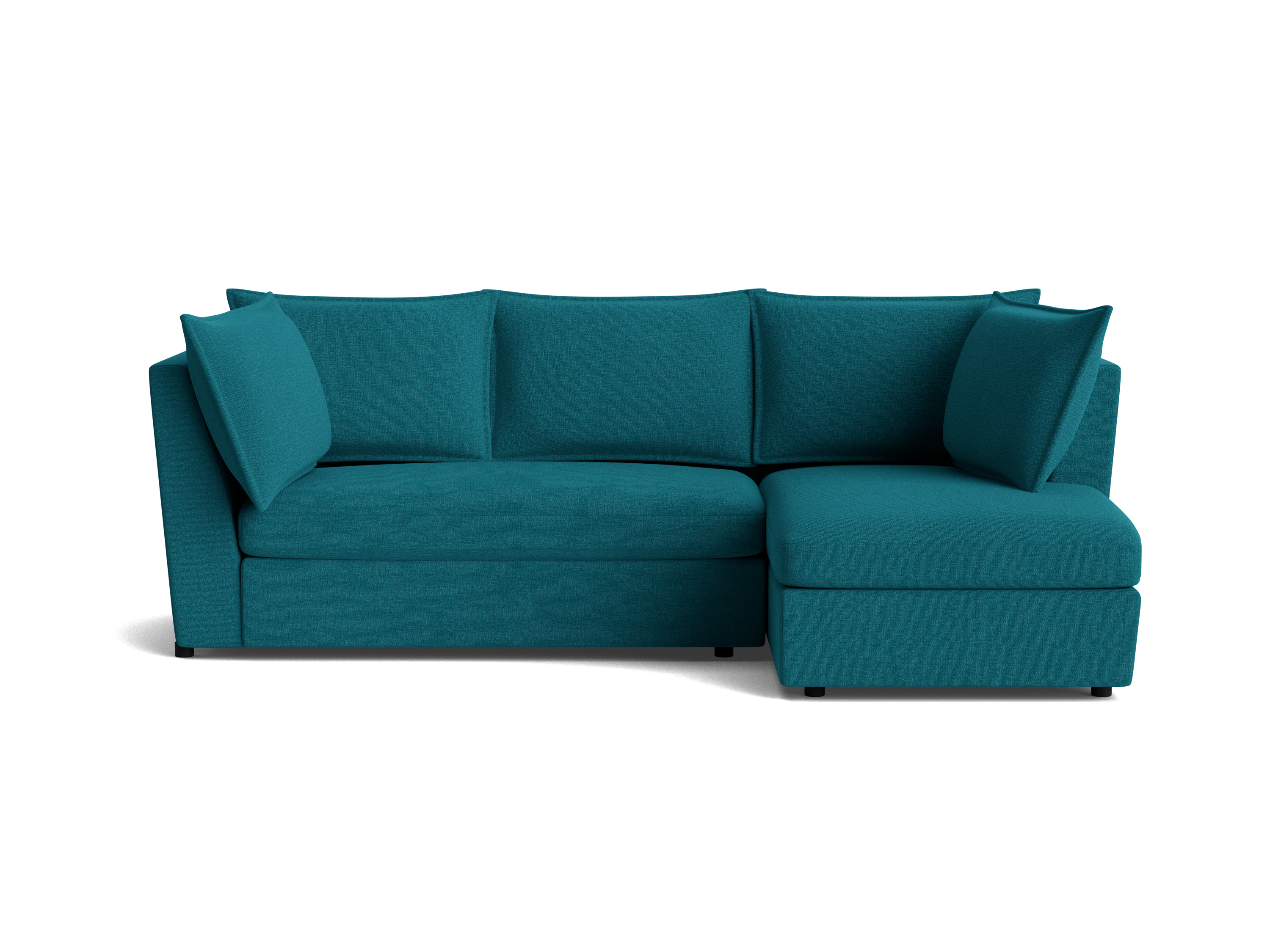wilder apartment sectional key largo zenith teal