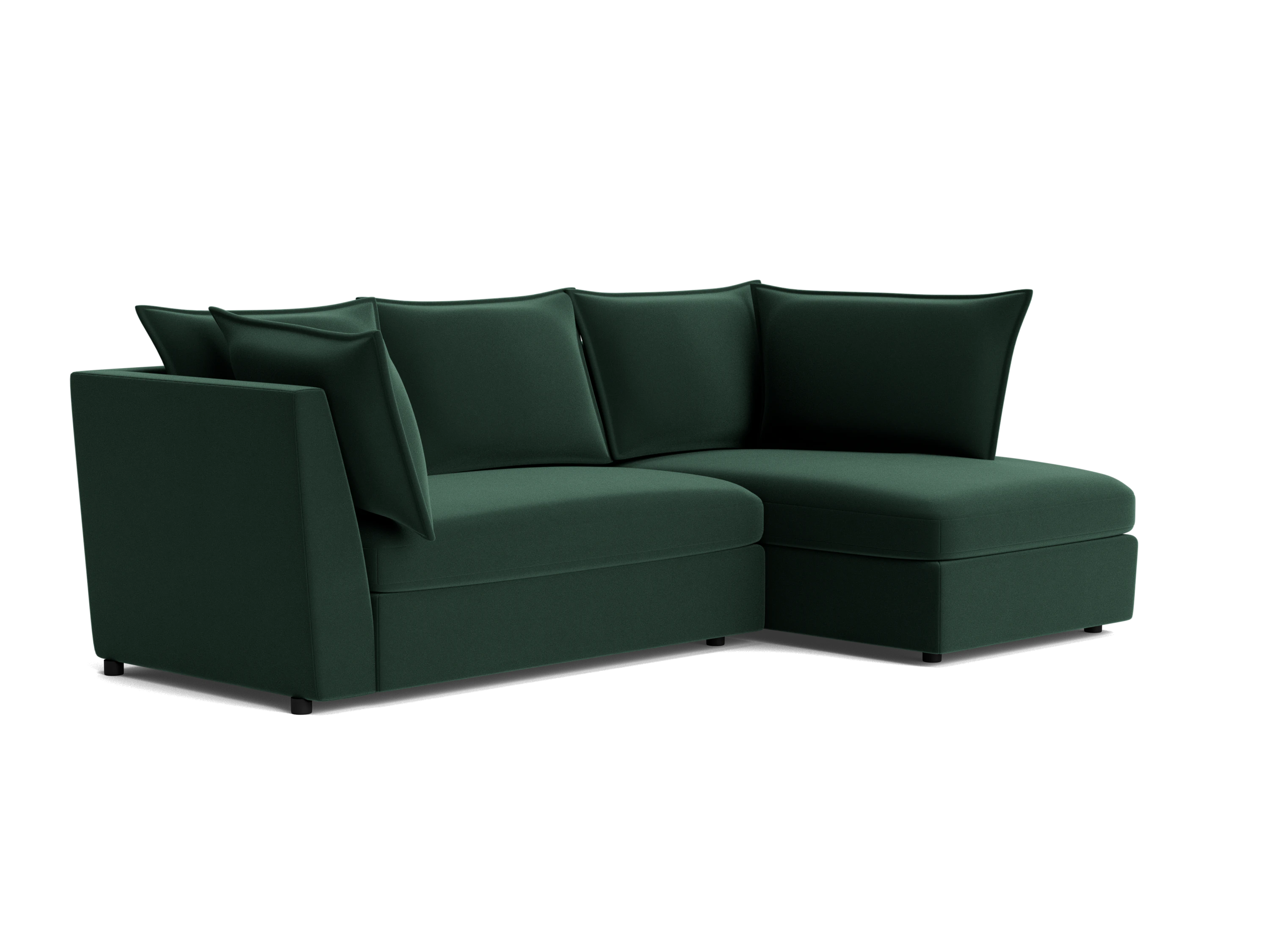 wilder apartment sectional royale evergreen