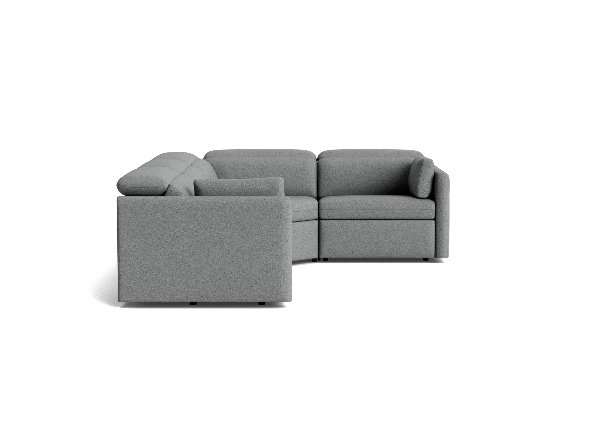 fitz modular reclining sectional essence ash