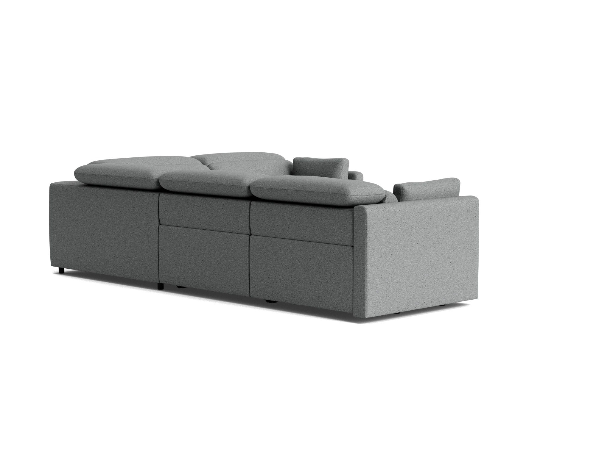 fitz modular reclining sectional essence ash