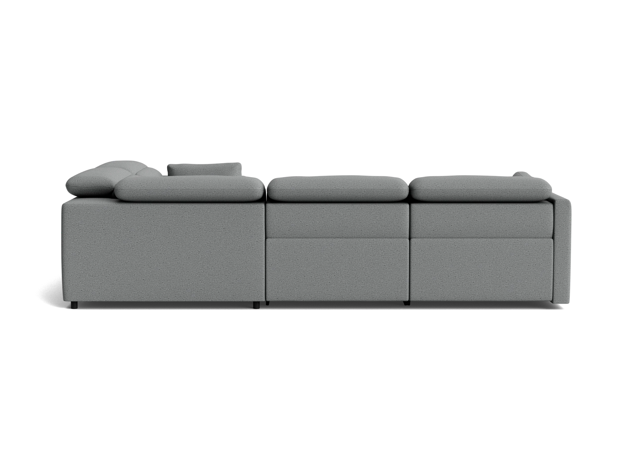 fitz modular reclining sectional essence ash