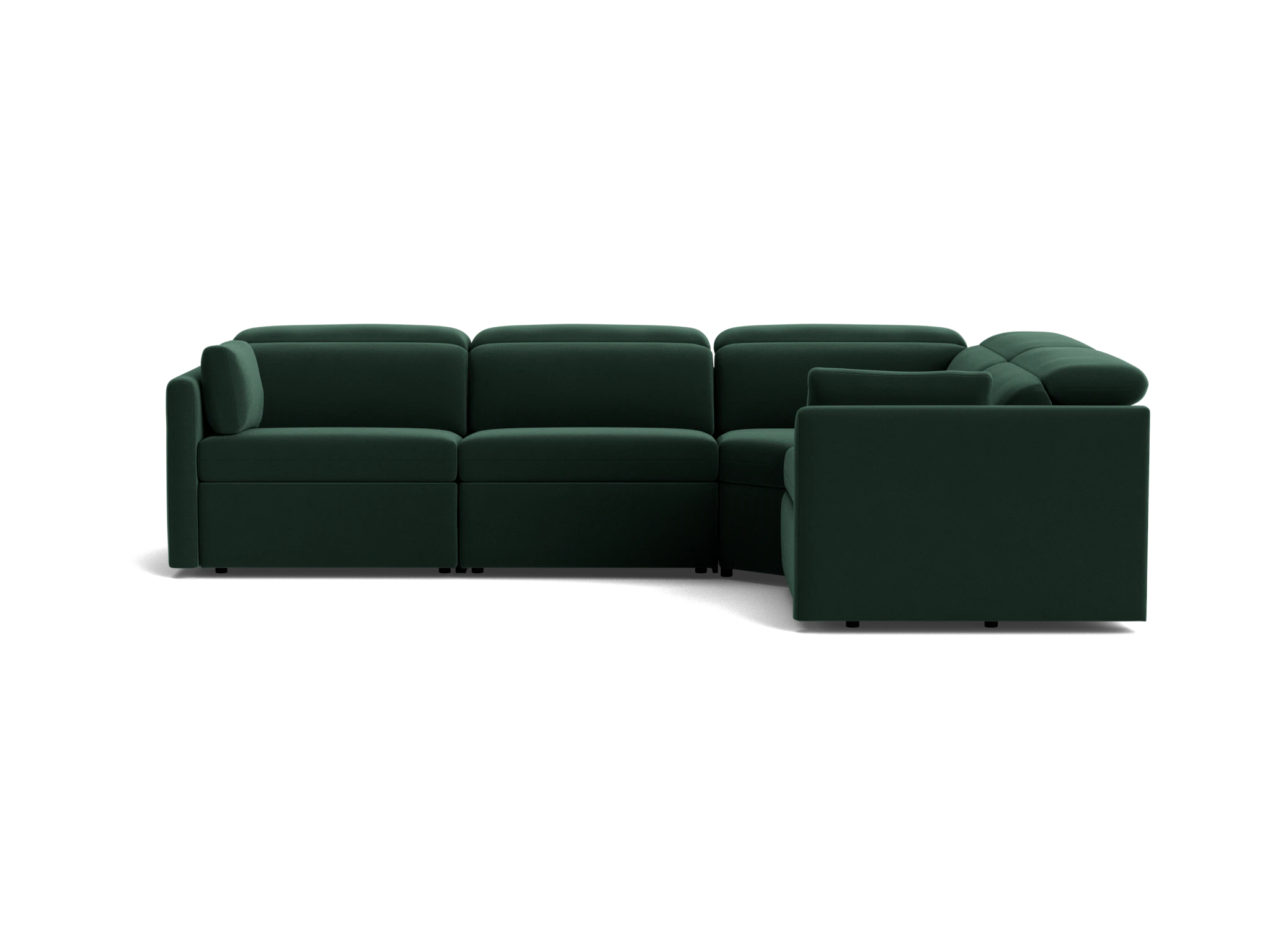 fitz modular reclining sectional royale evergreen