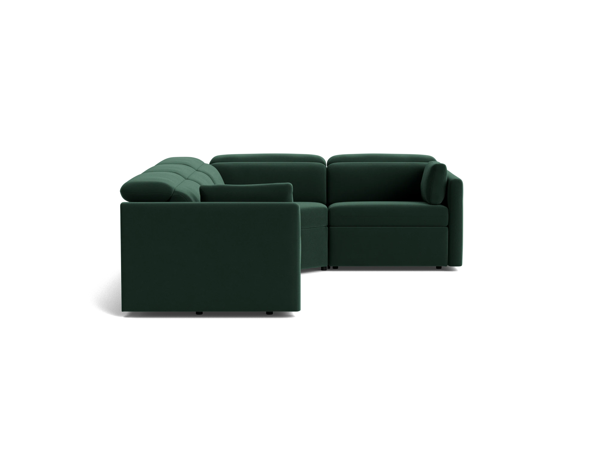fitz modular reclining sectional royale evergreen