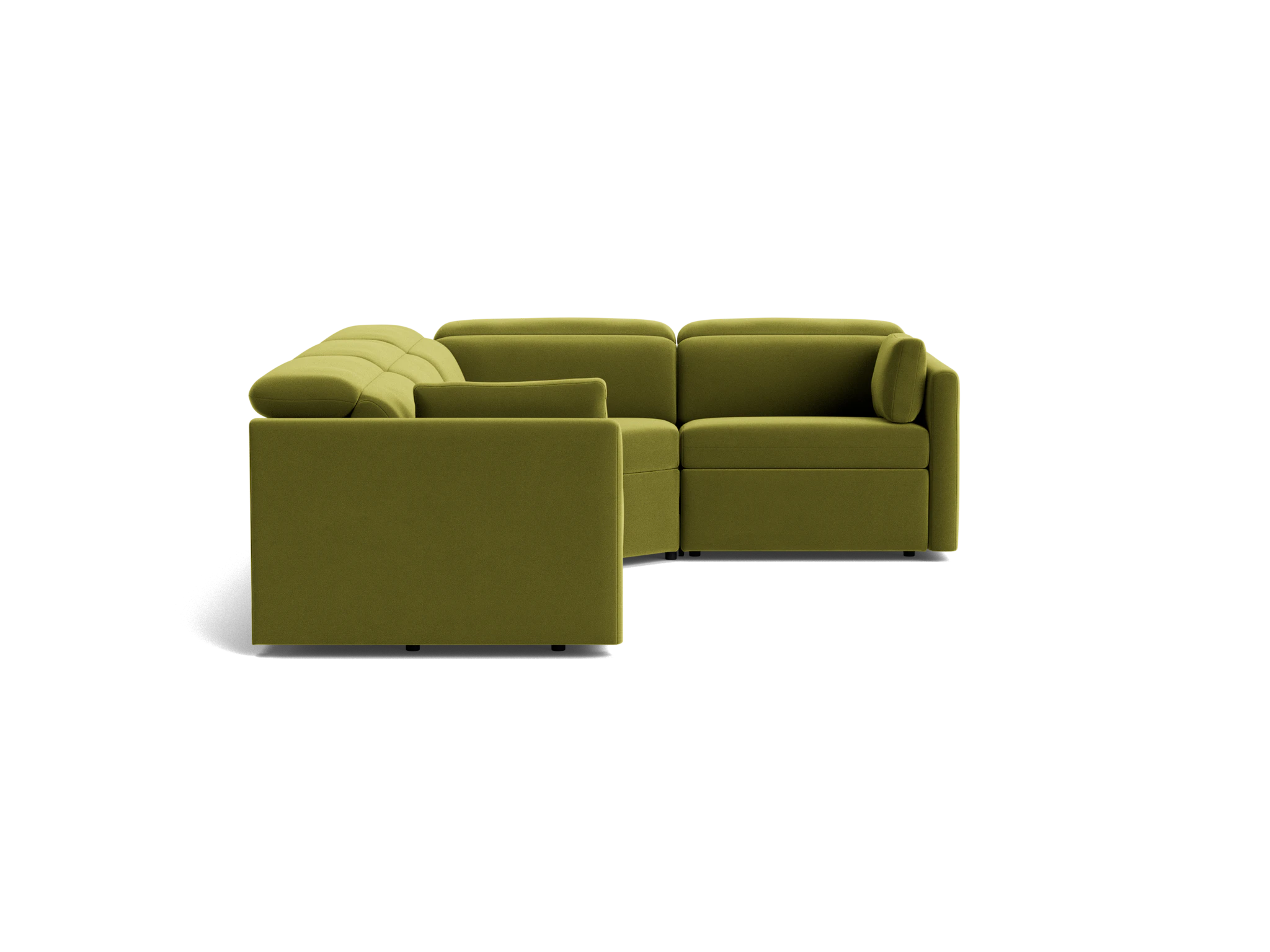 fitz modular reclining sectional royale apple