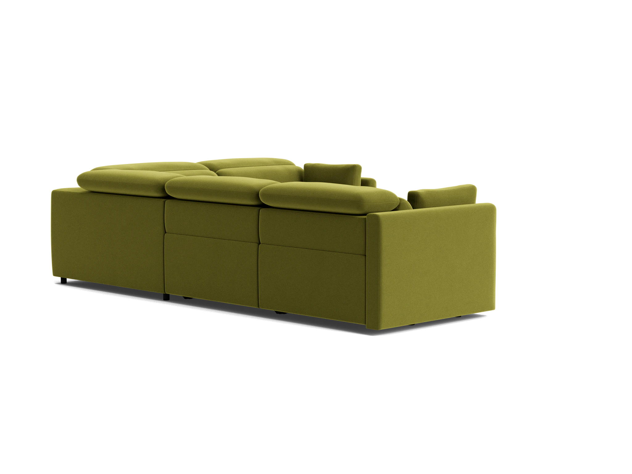 fitz modular reclining sectional royale apple