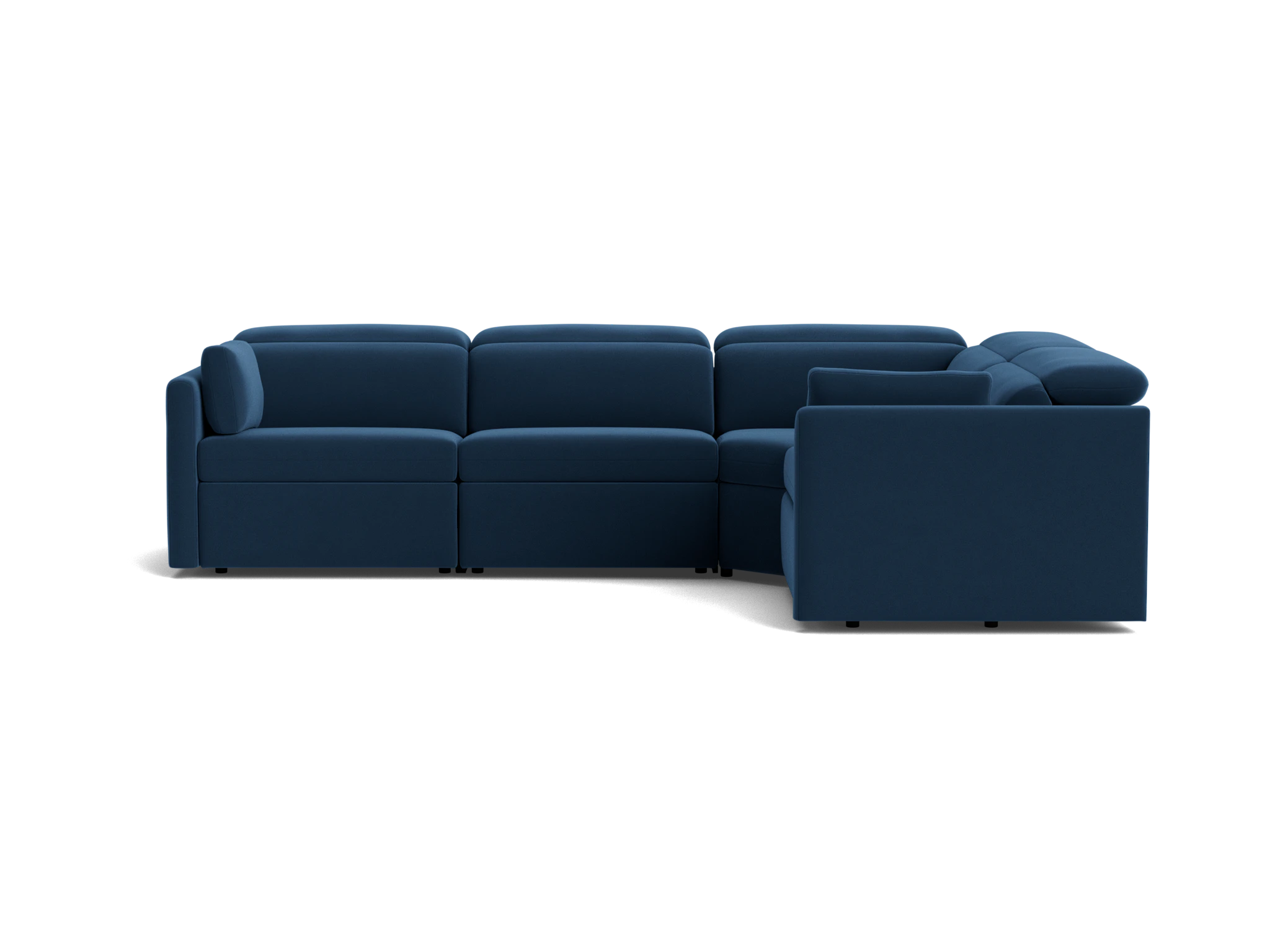 fitz modular reclining sectional royale cobalt