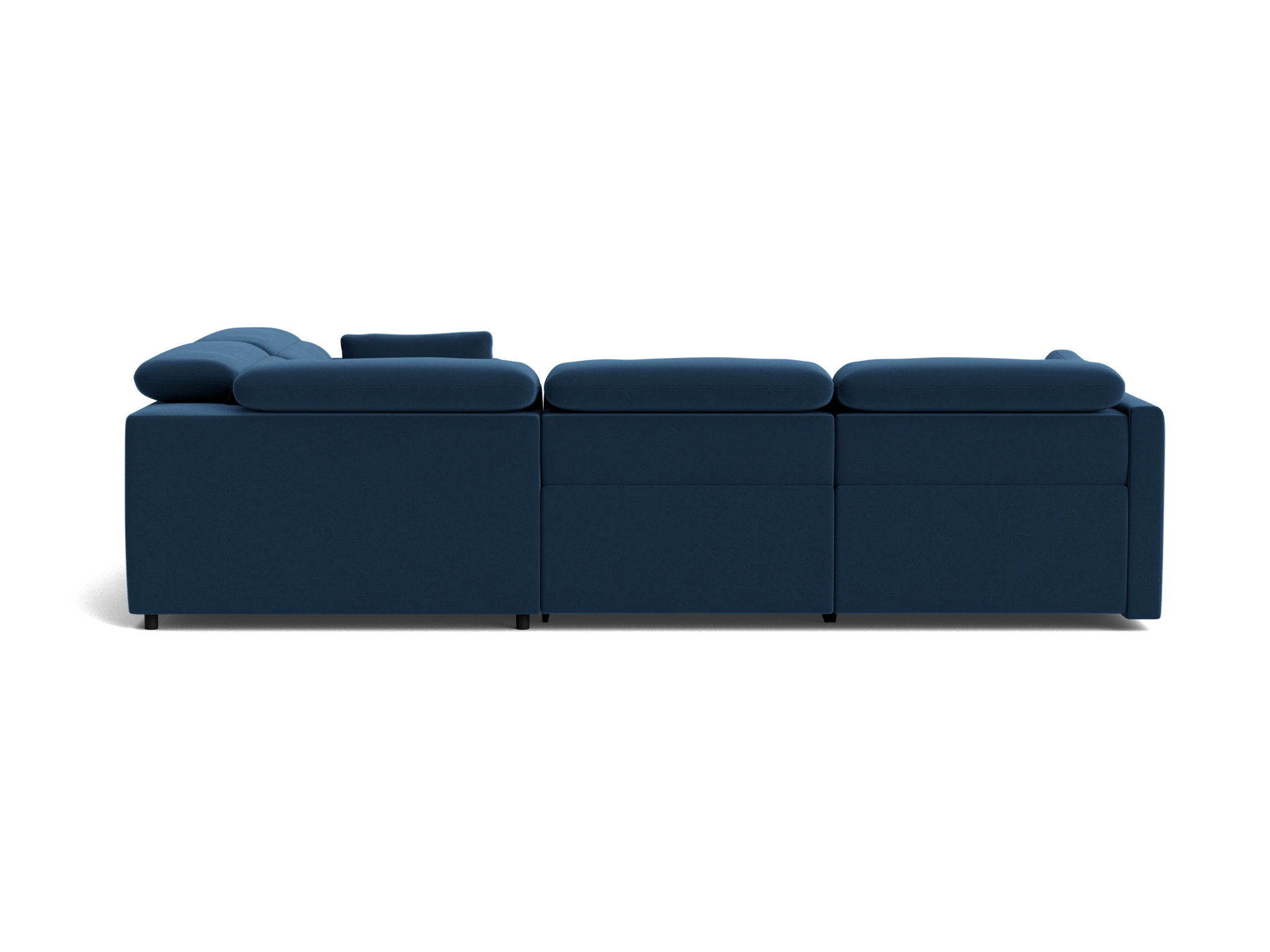 fitz modular reclining sectional royale cobalt