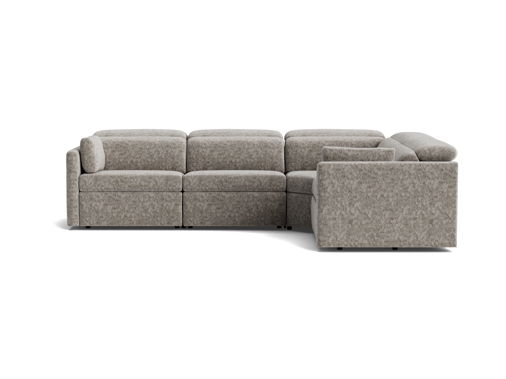fitz modular reclining sectional prime stone