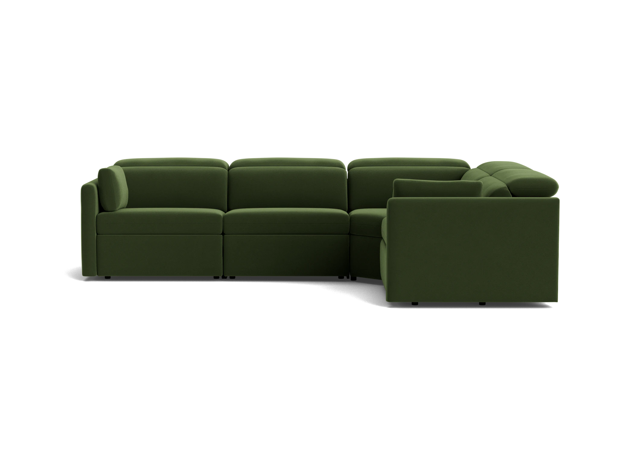 fitz modular reclining sectional royale forest