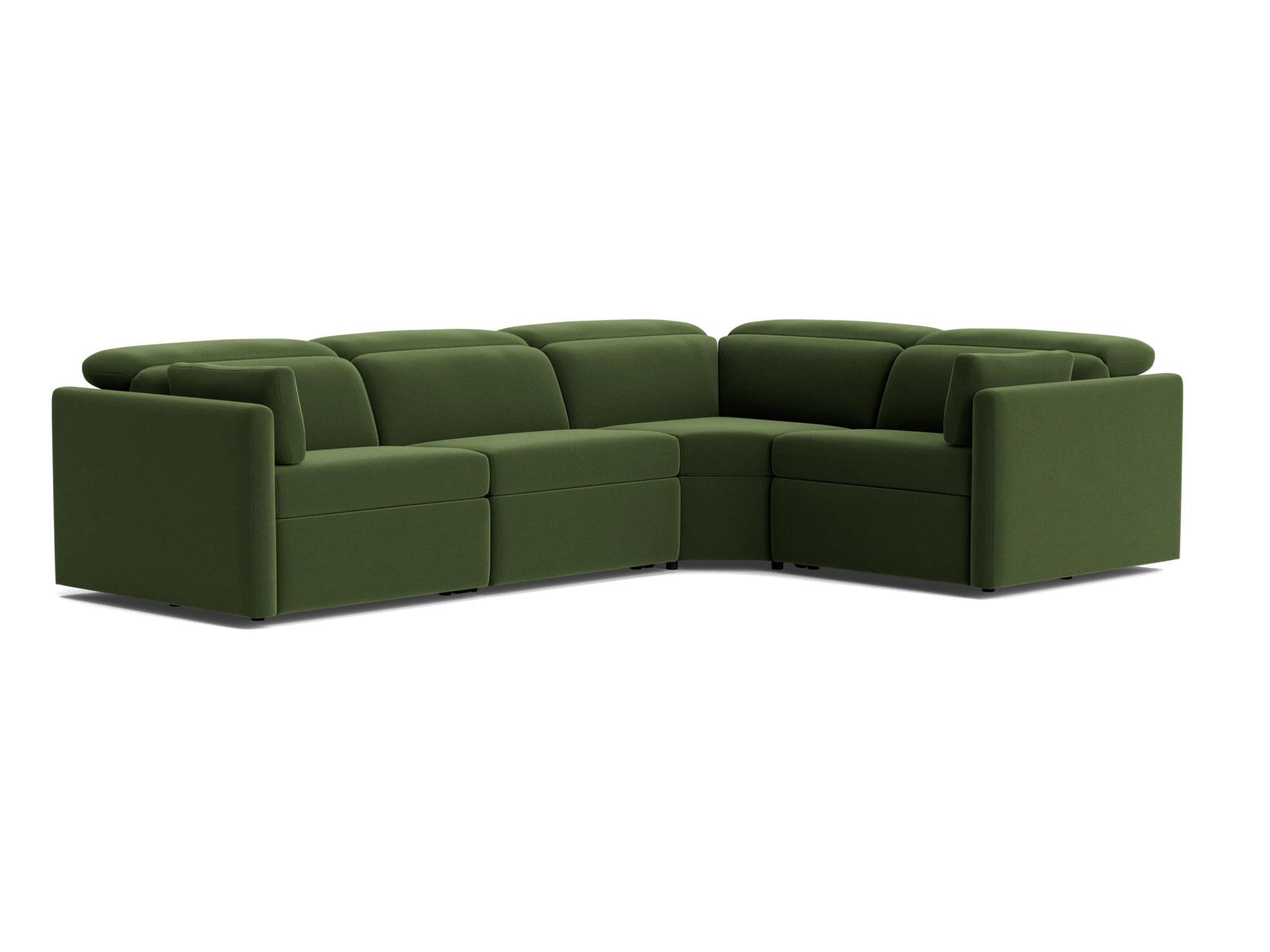 fitz modular reclining sectional royale forest