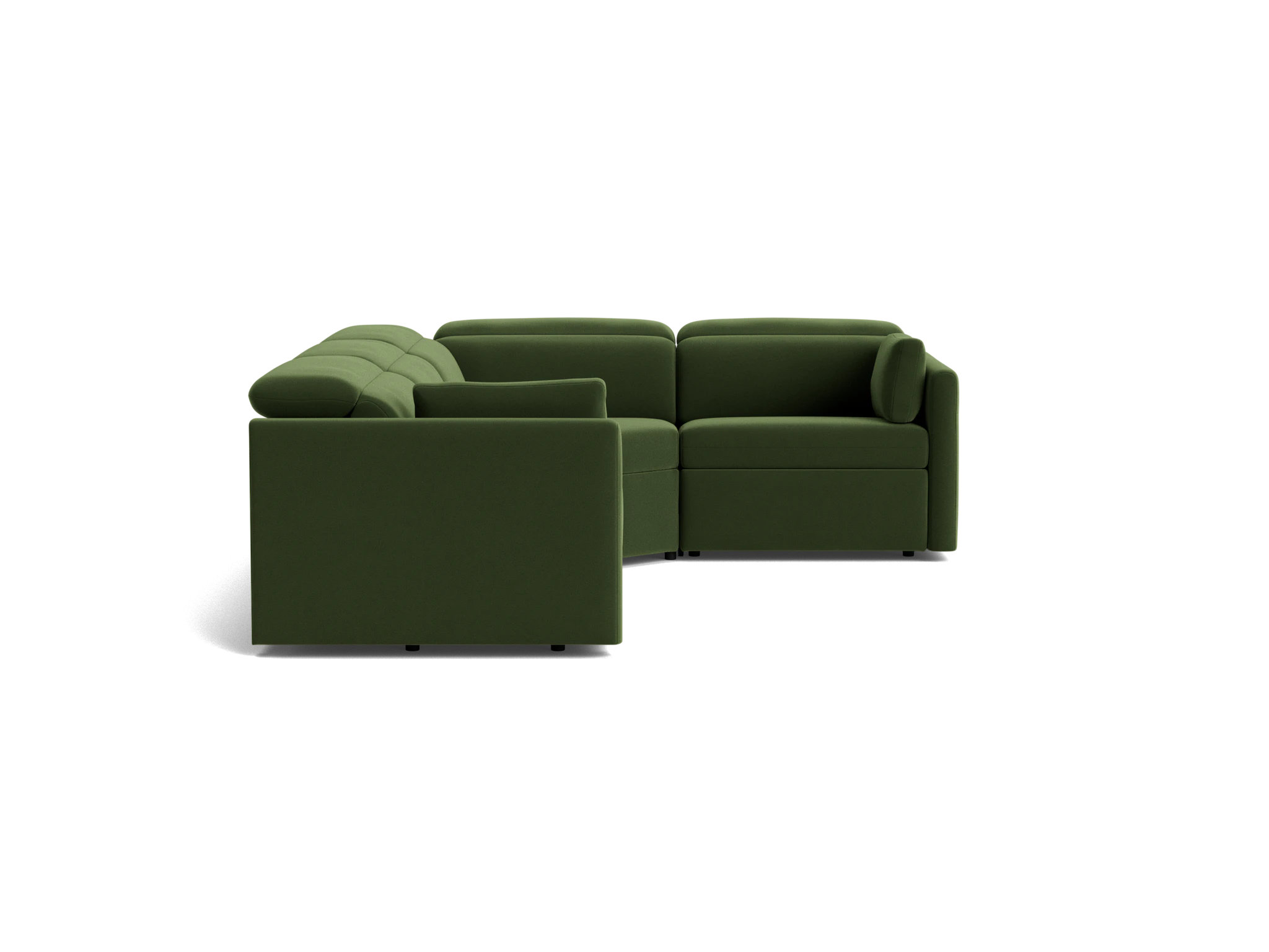 fitz modular reclining sectional royale forest