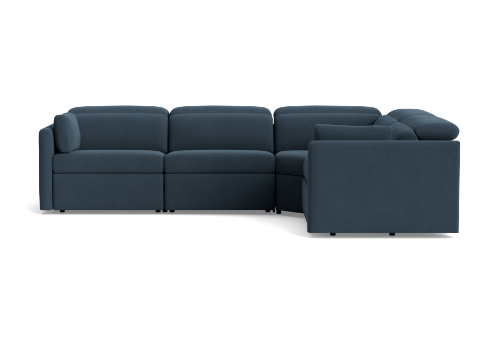 fitz modular reclining sectional faithful indigo