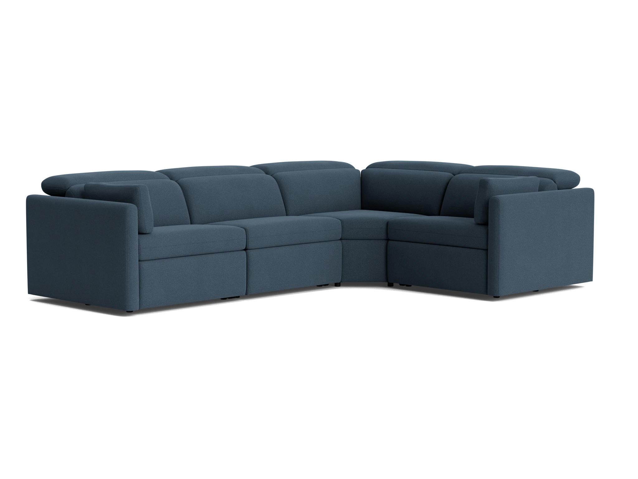 fitz modular reclining sectional faithful indigo