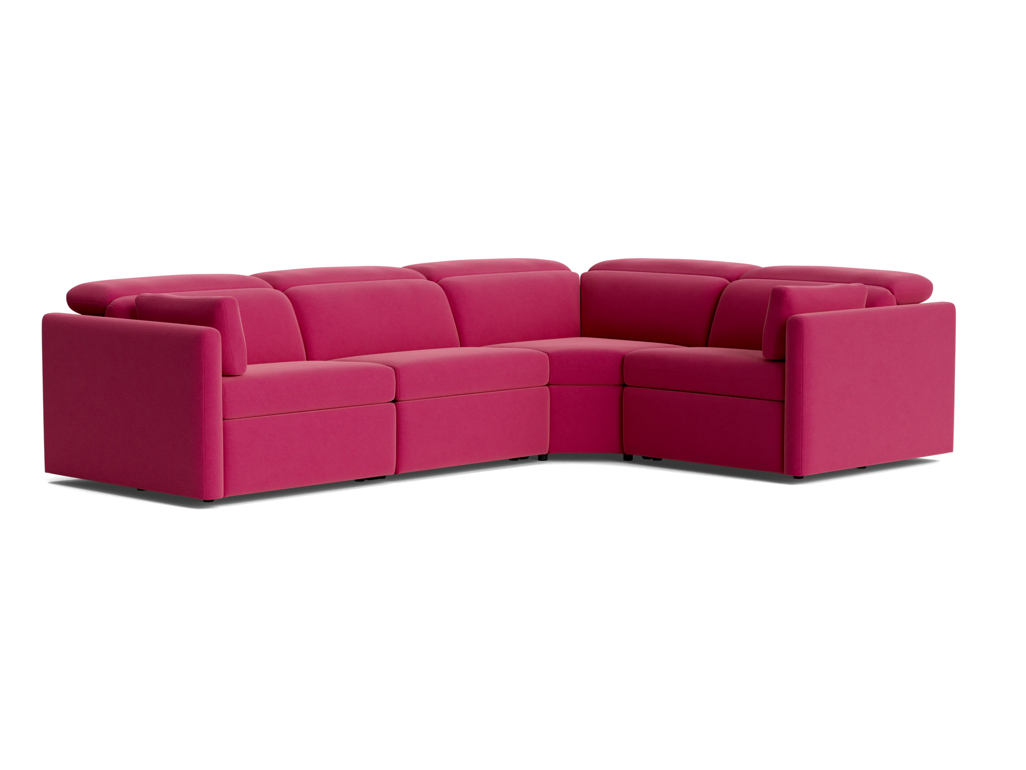 fitz modular reclining sectional royale berry