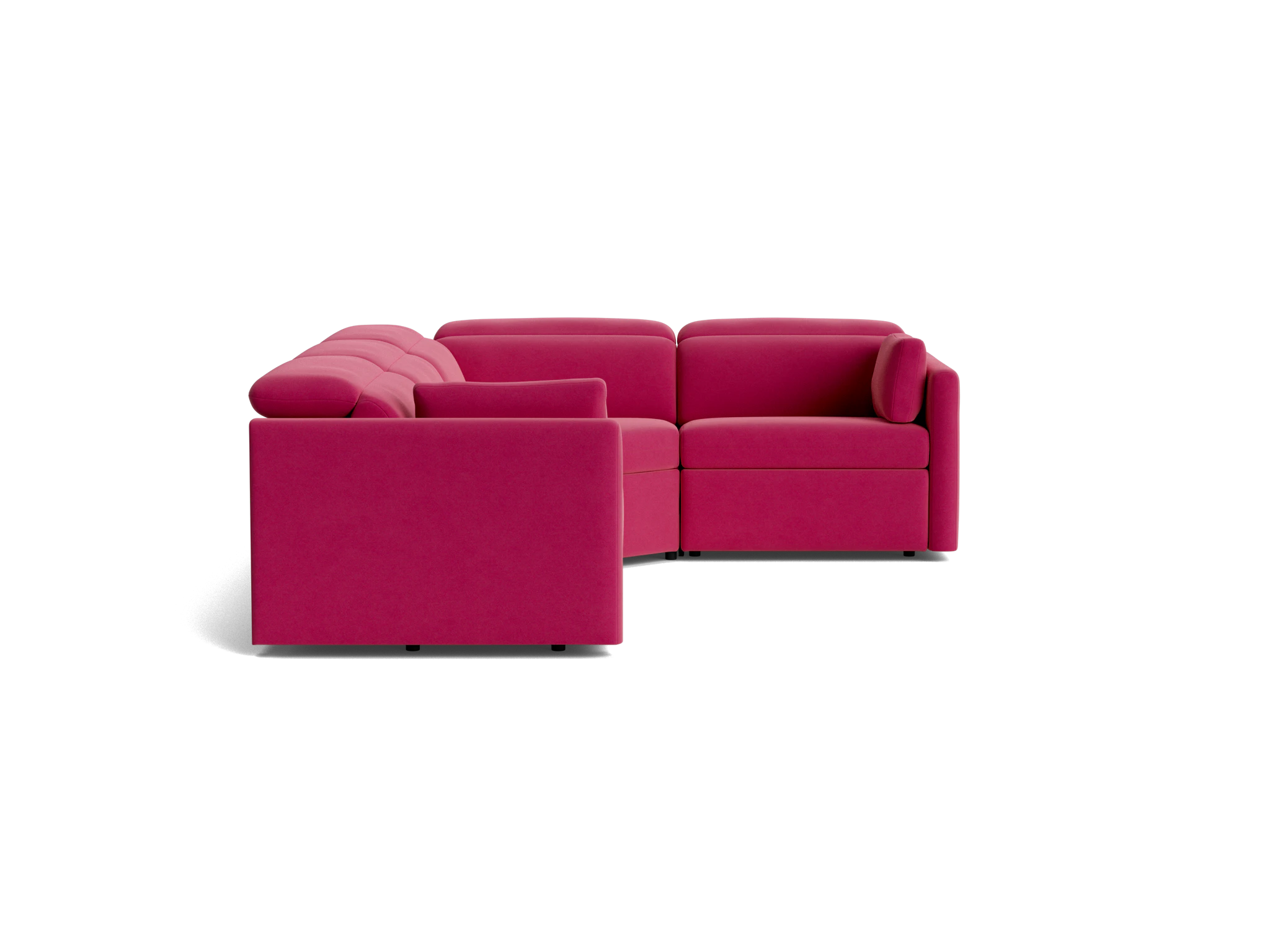 fitz modular reclining sectional royale berry