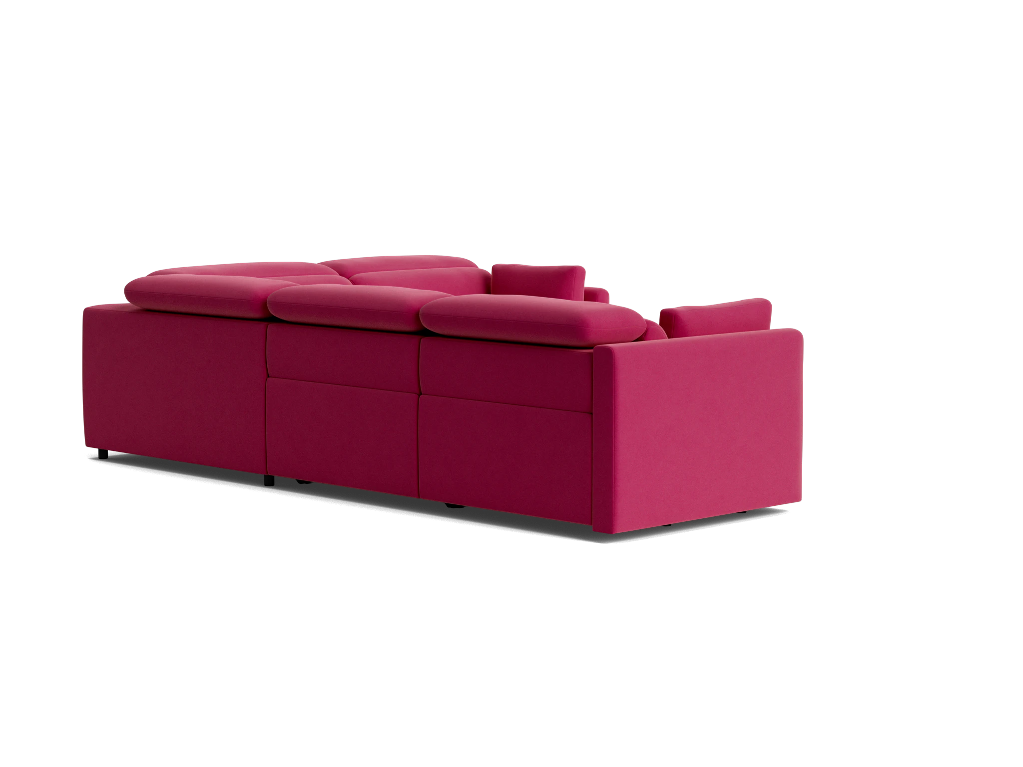 fitz modular reclining sectional royale berry