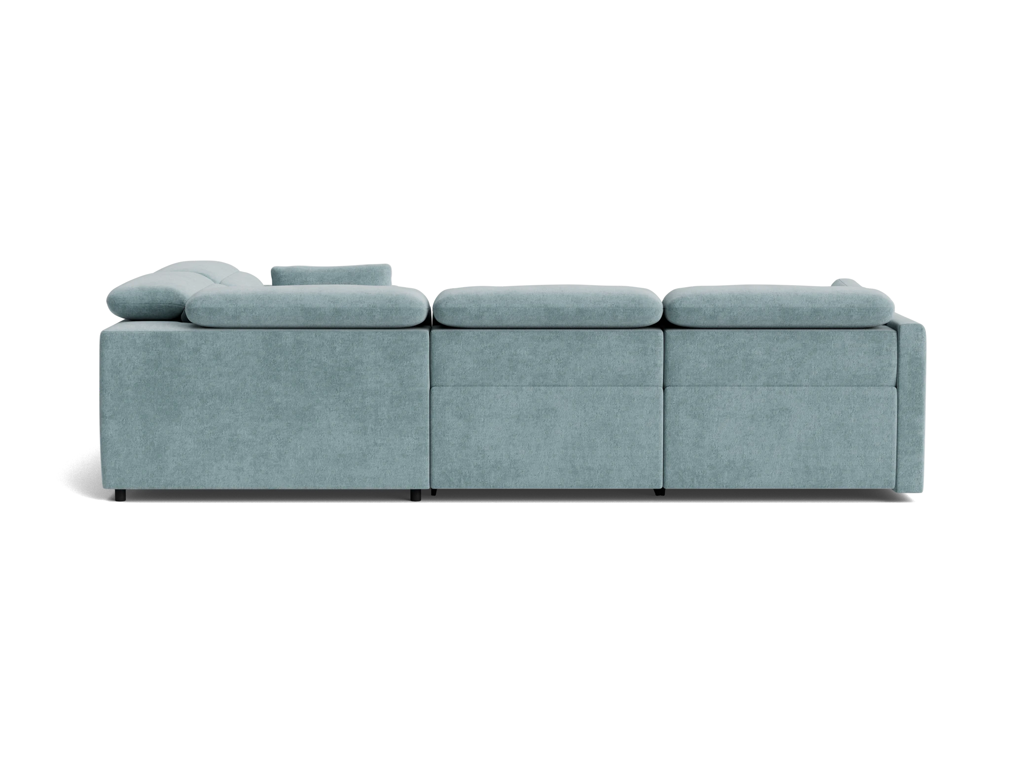 fitz modular reclining sectional plush mist