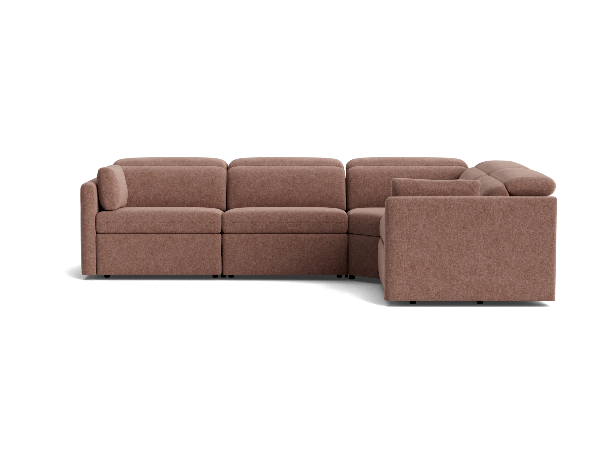 fitz modular reclining sectional kenley mauve