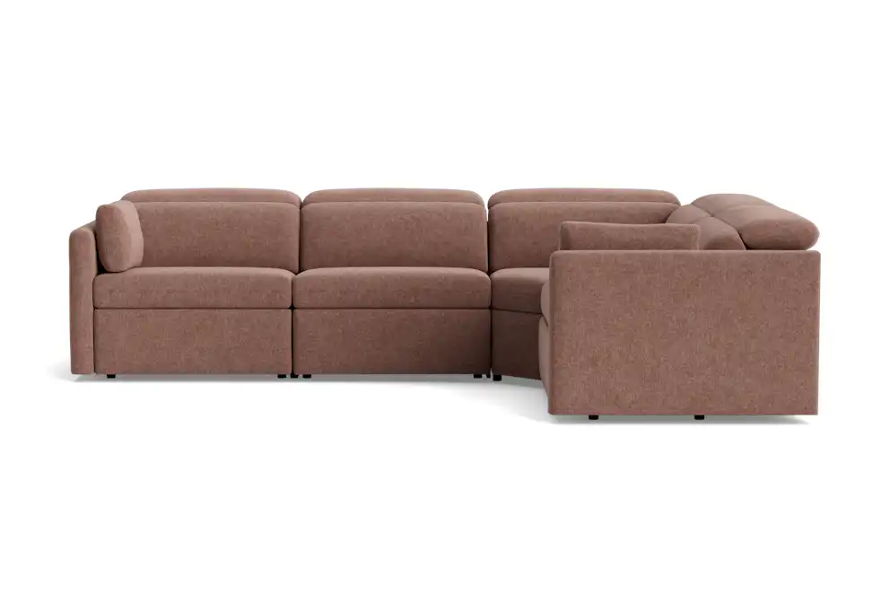 fitz modular reclining sectional kenley mauve