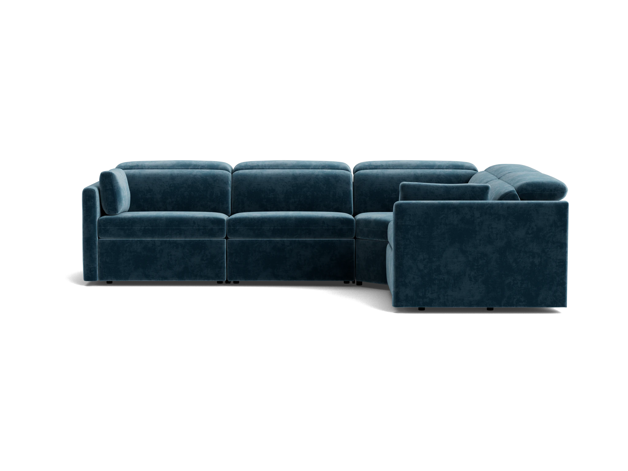 fitz modular reclining sectional harper biscay bay