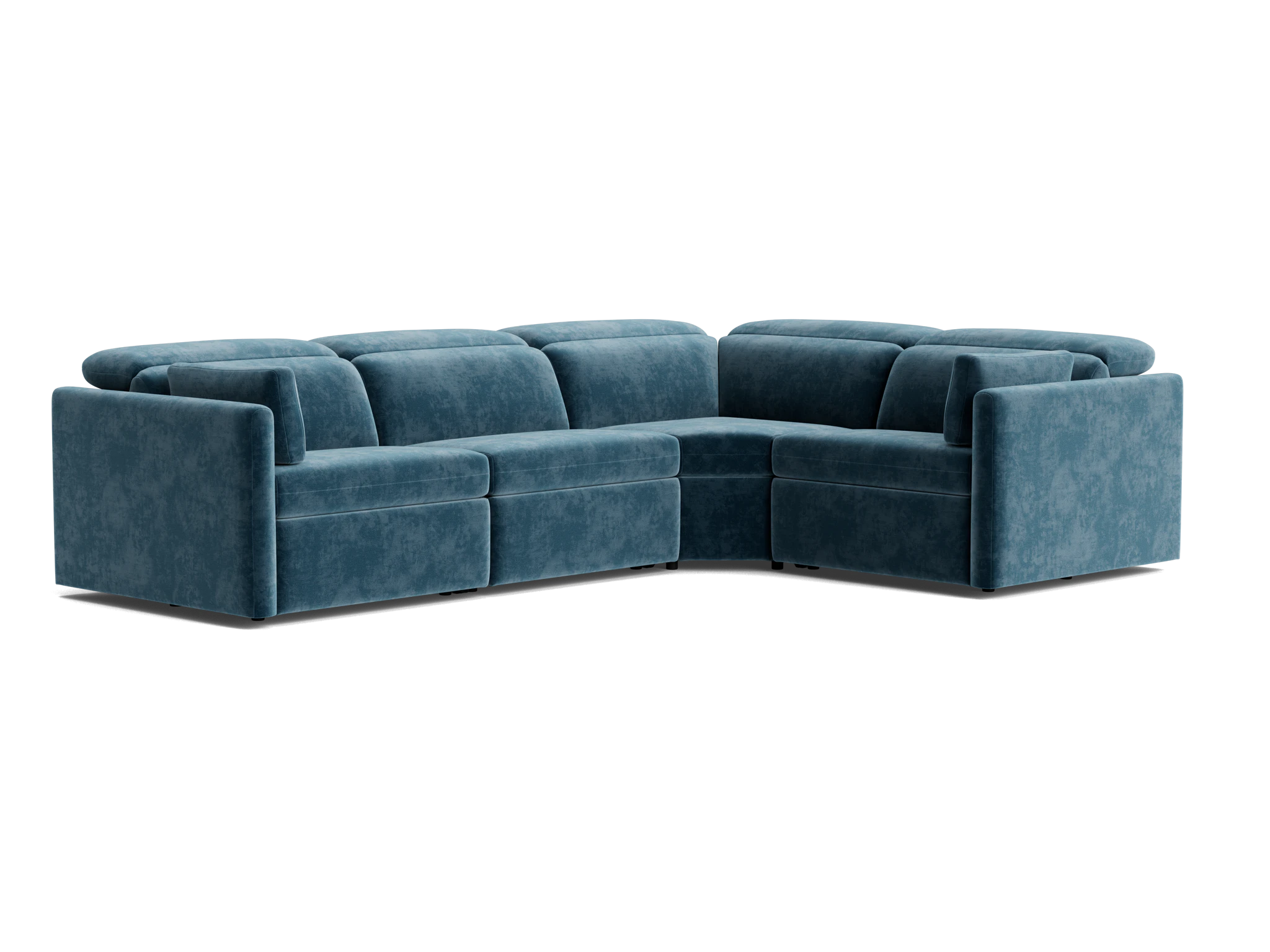 fitz modular reclining sectional harper biscay bay