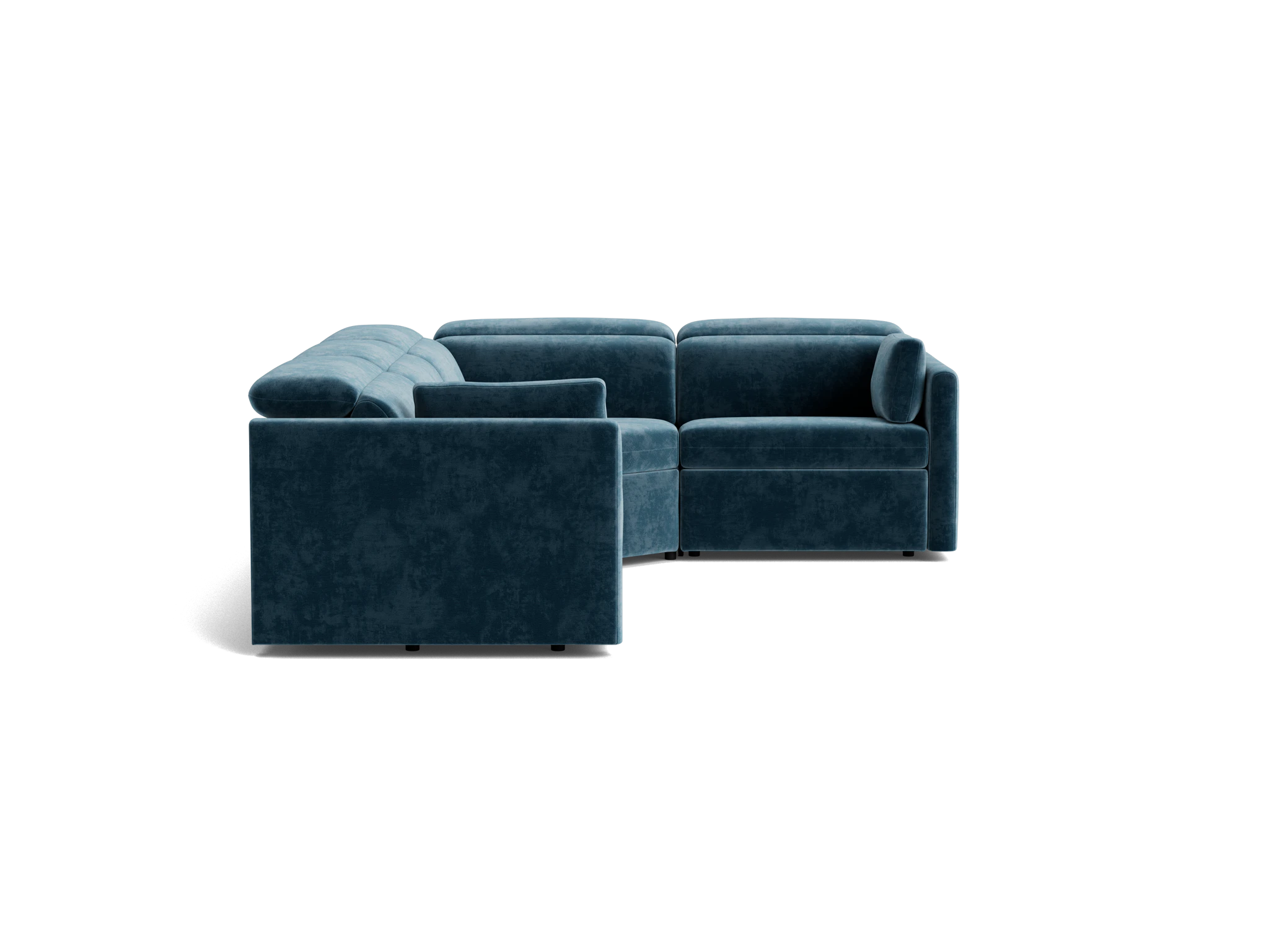 fitz modular reclining sectional harper biscay bay