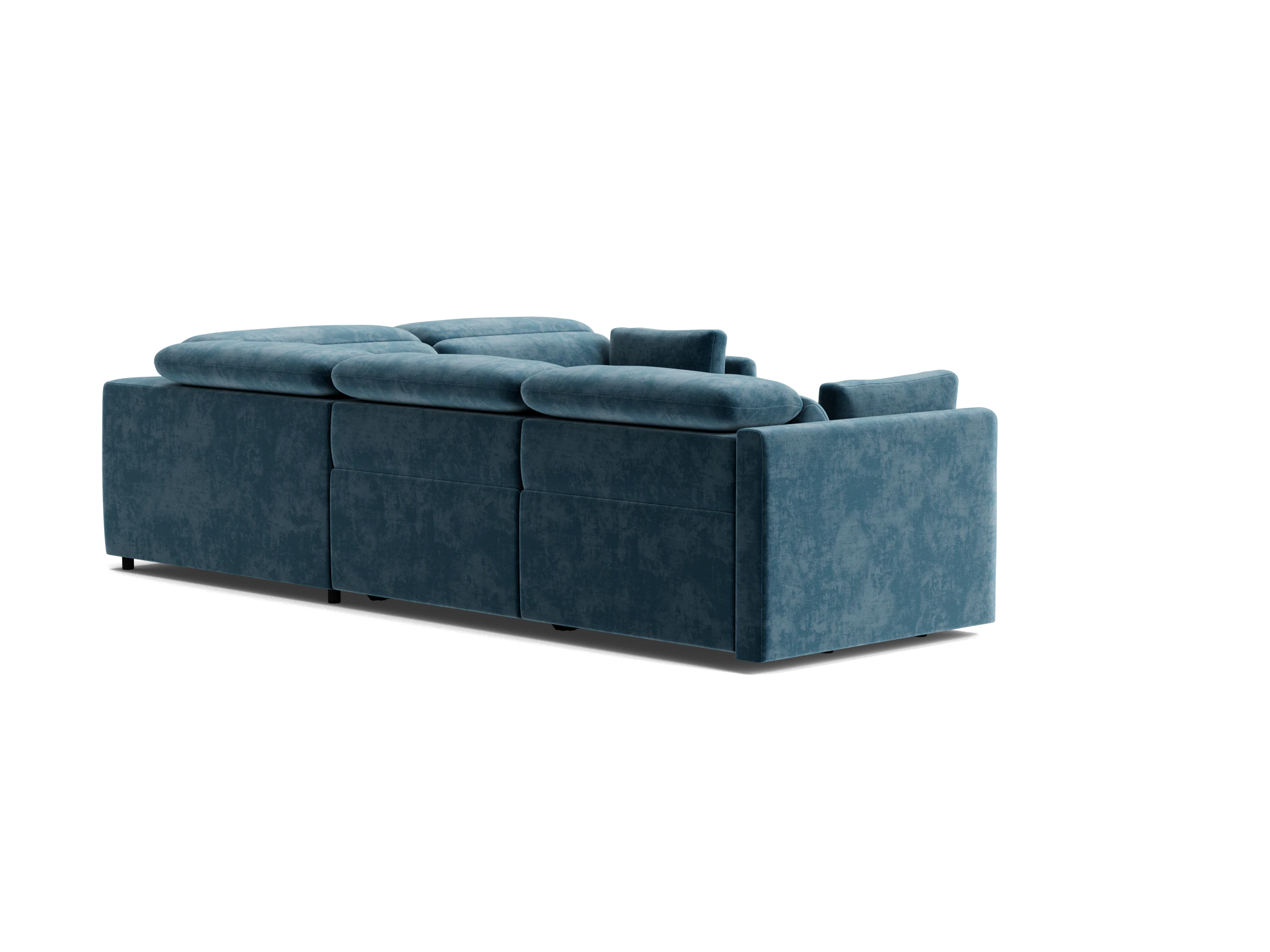fitz modular reclining sectional harper biscay bay