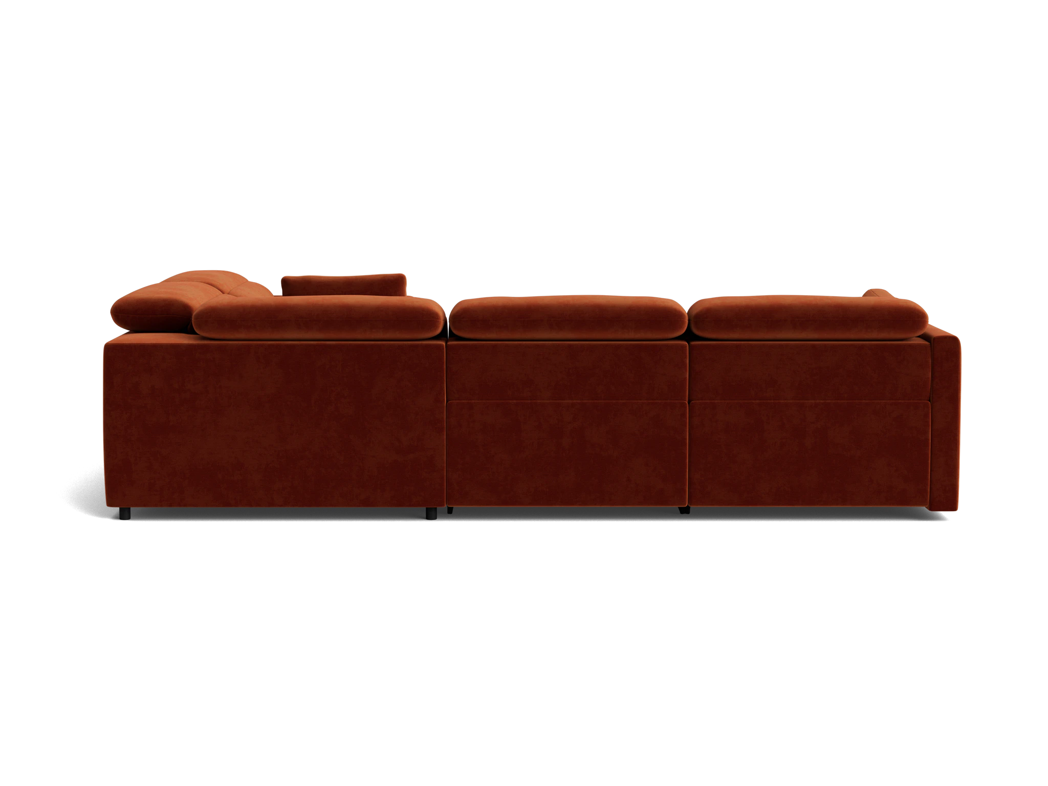 fitz modular reclining sectional harper cinnamon