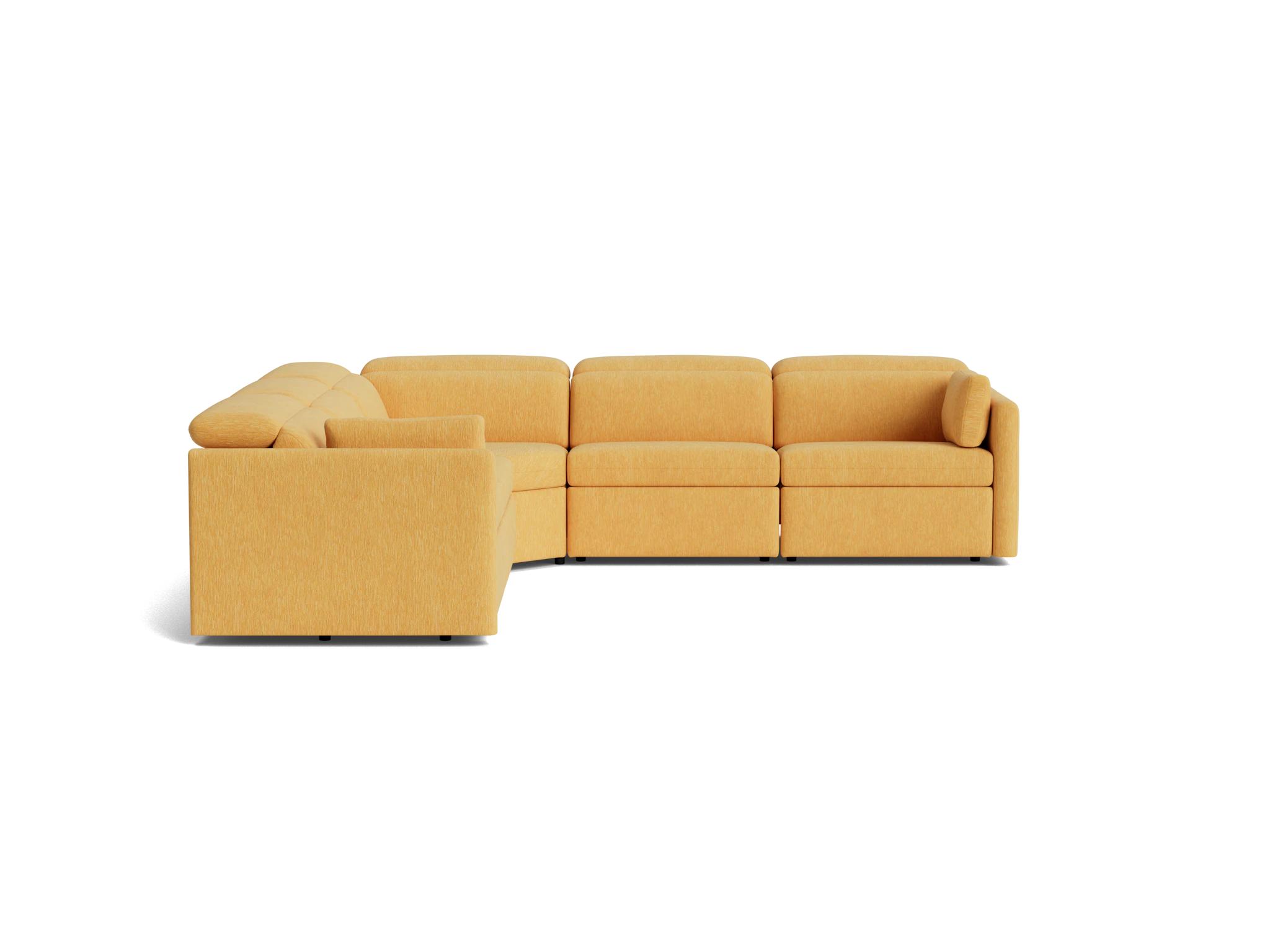 fitz modular reclining corner sectional bentley daisey