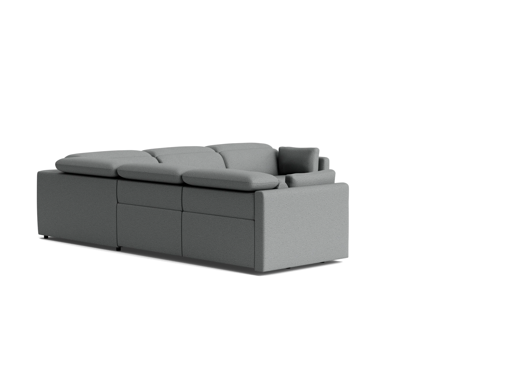 fitz modular reclining corner sectional essence ash