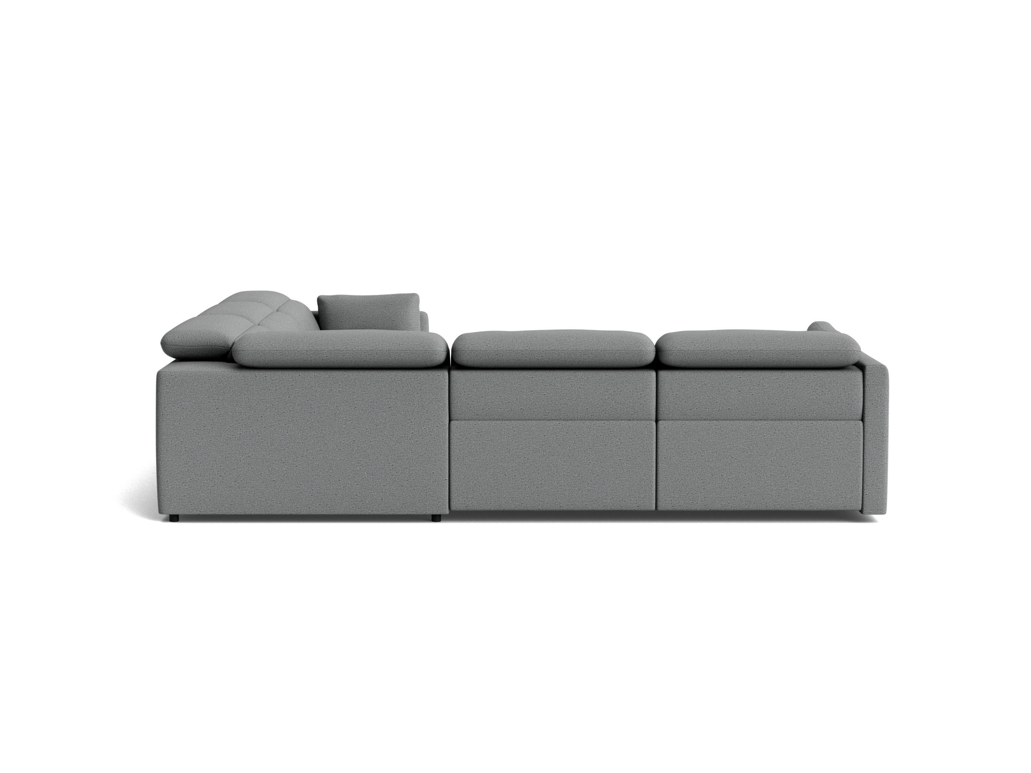 fitz modular reclining corner sectional essence ash