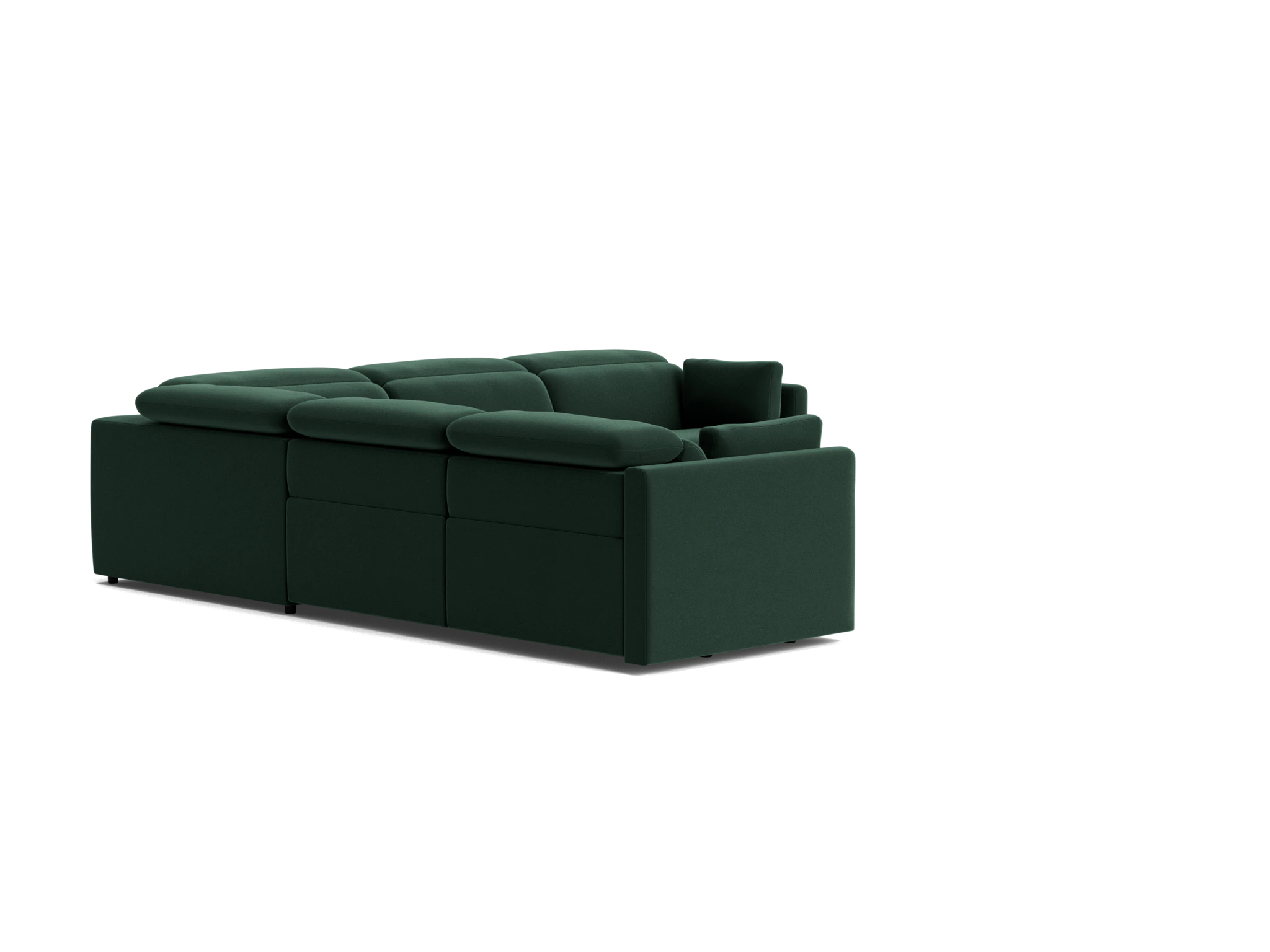 fitz modular reclining corner sectional royale evergreen