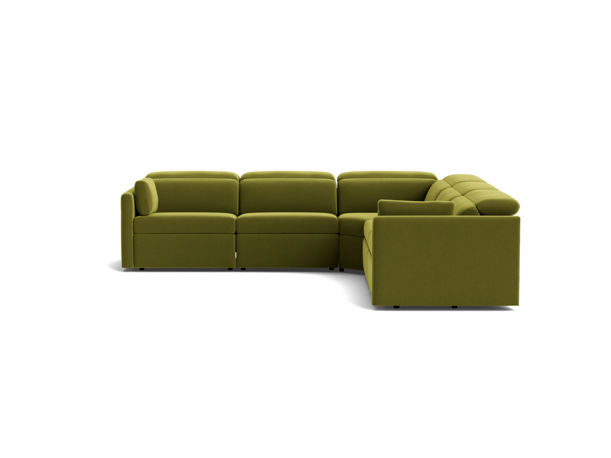 fitz modular reclining corner sectional royale apple