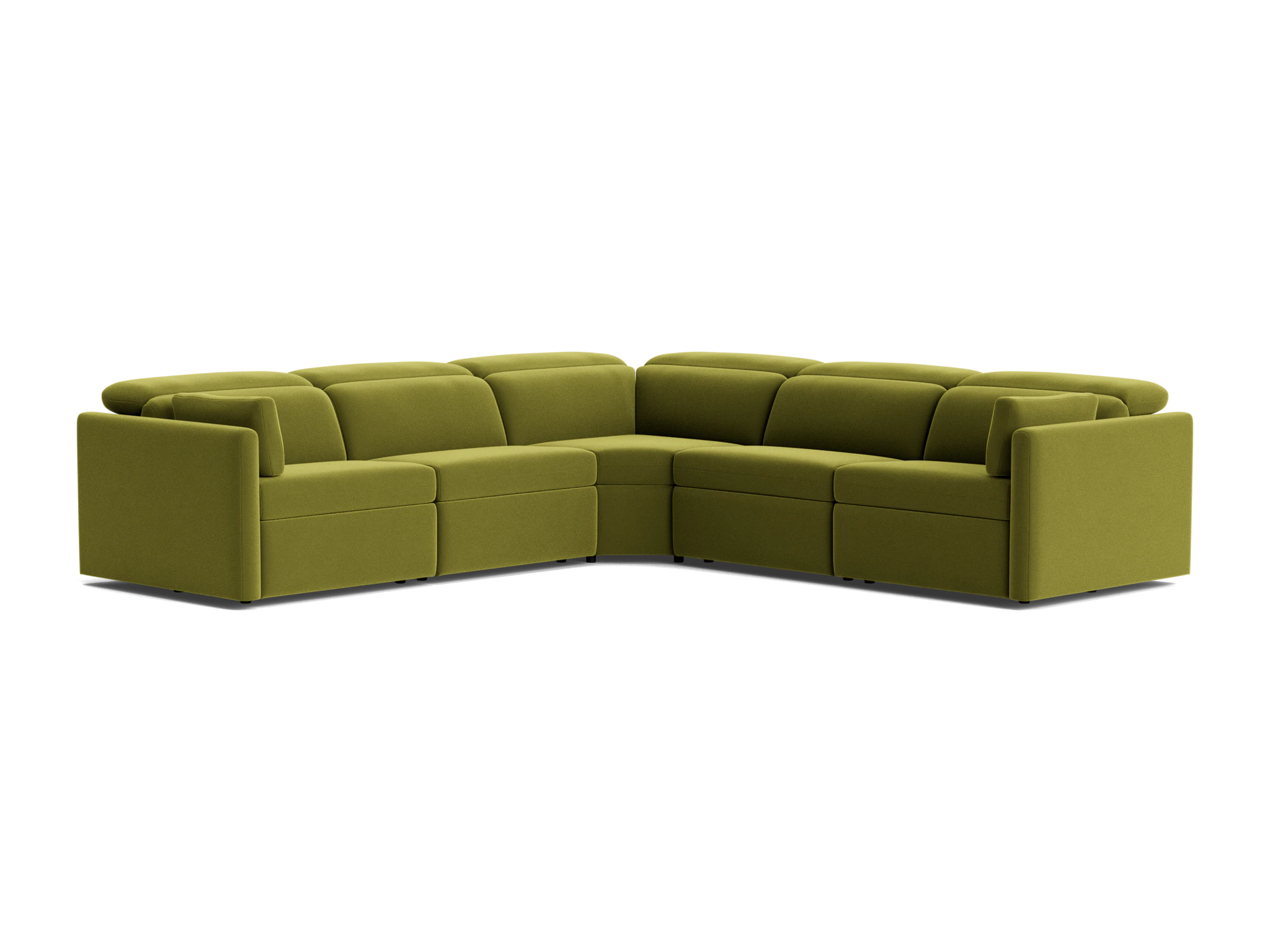fitz modular reclining corner sectional royale apple