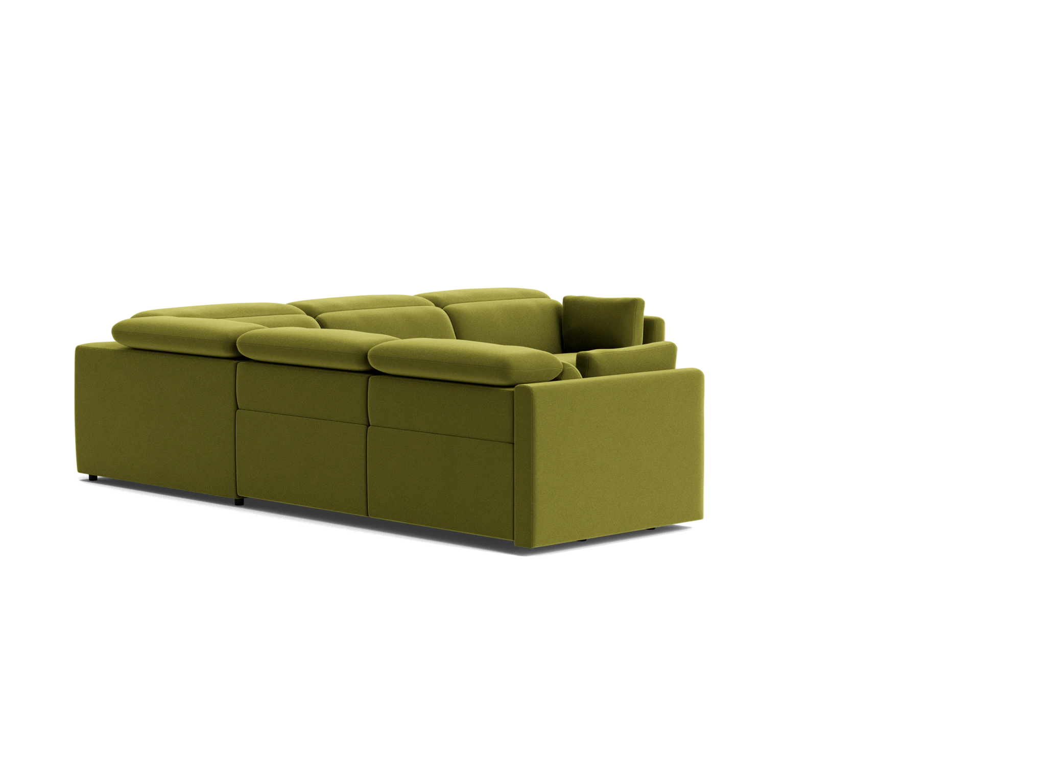 fitz modular reclining corner sectional royale apple