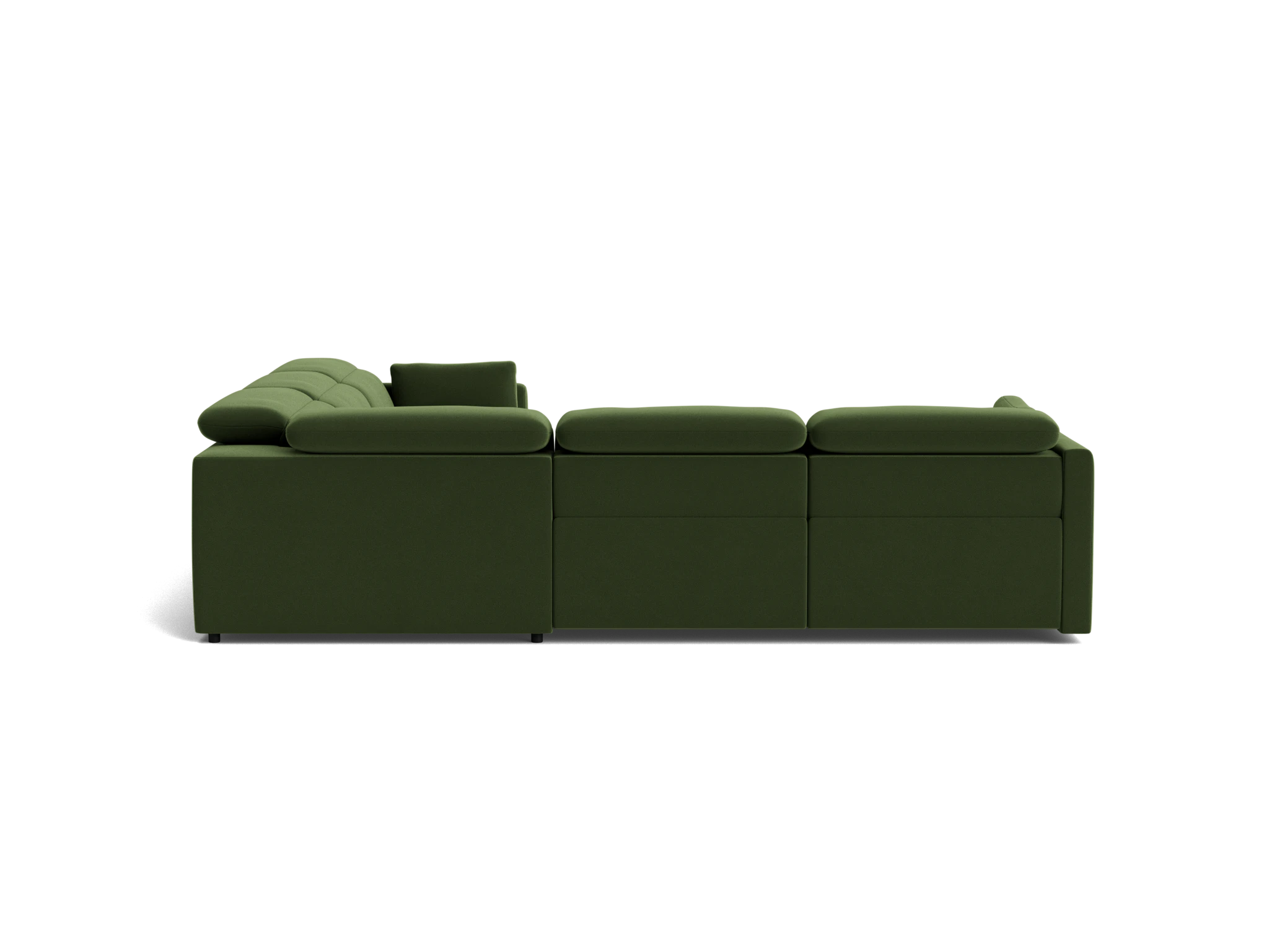 fitz modular reclining corner sectional royale forest