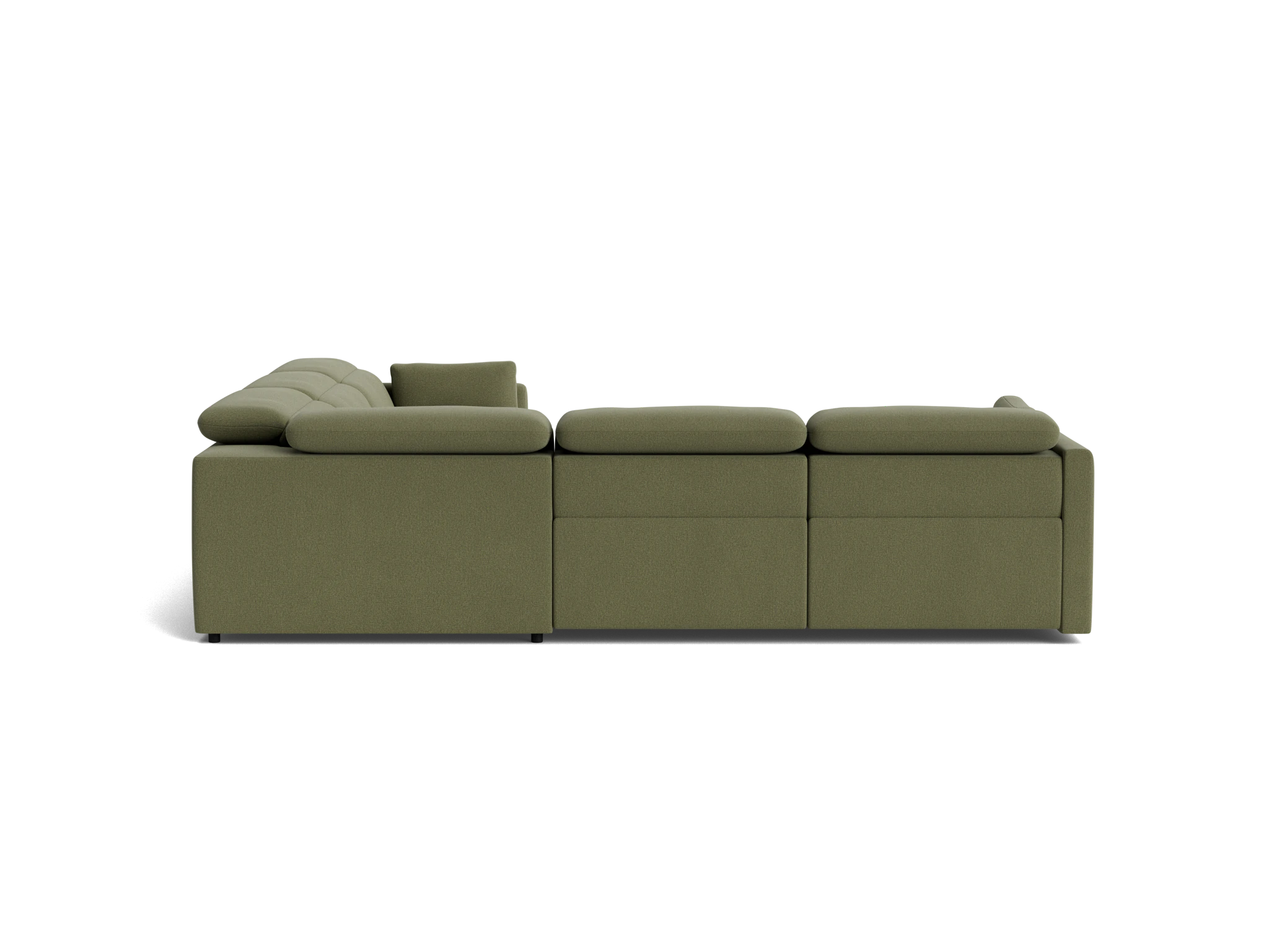 fitz modular reclining corner sectional faithful olive