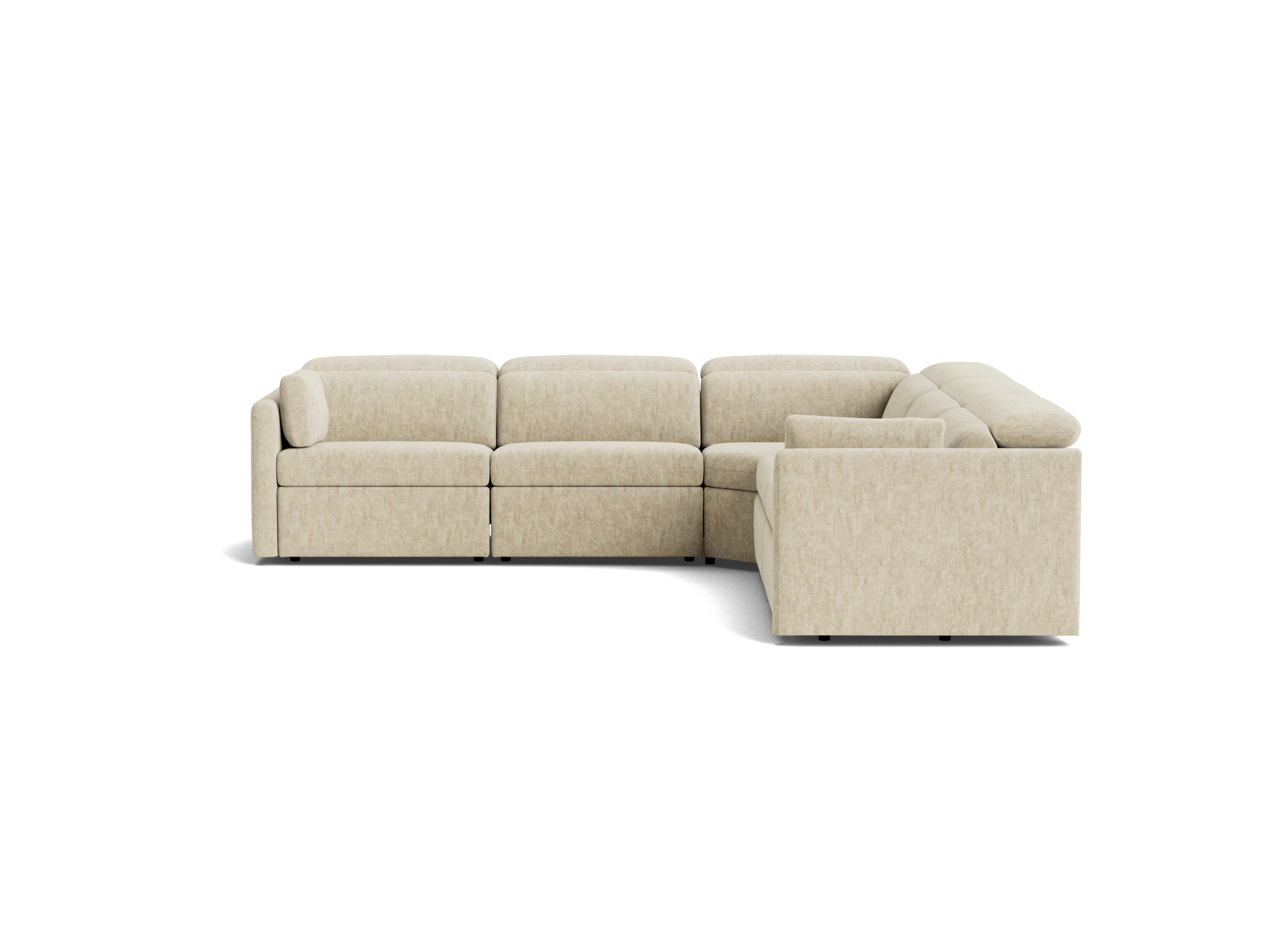 fitz modular reclining corner sectional crave irish cream