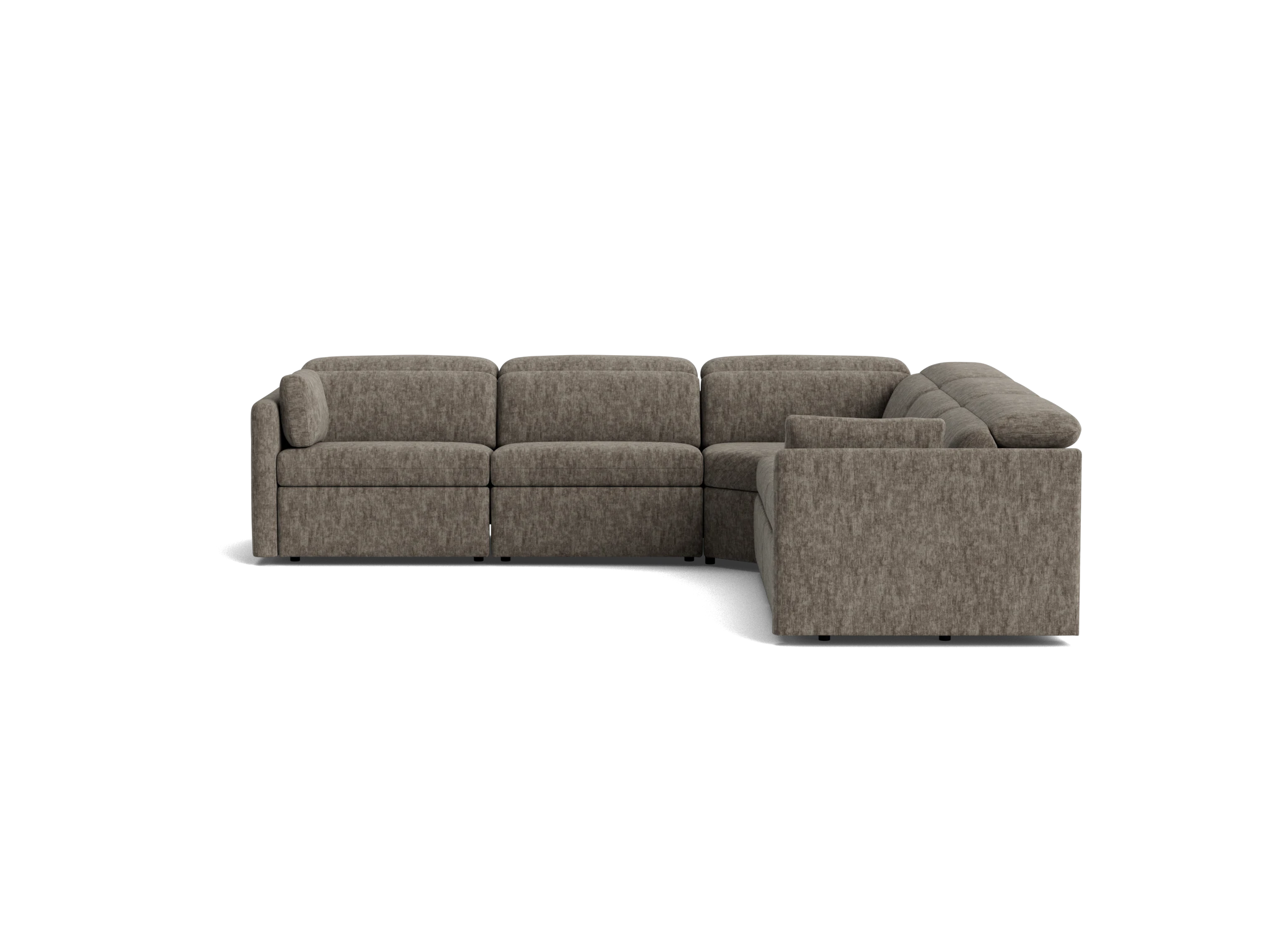 fitz modular reclining corner sectional crave mocha latte