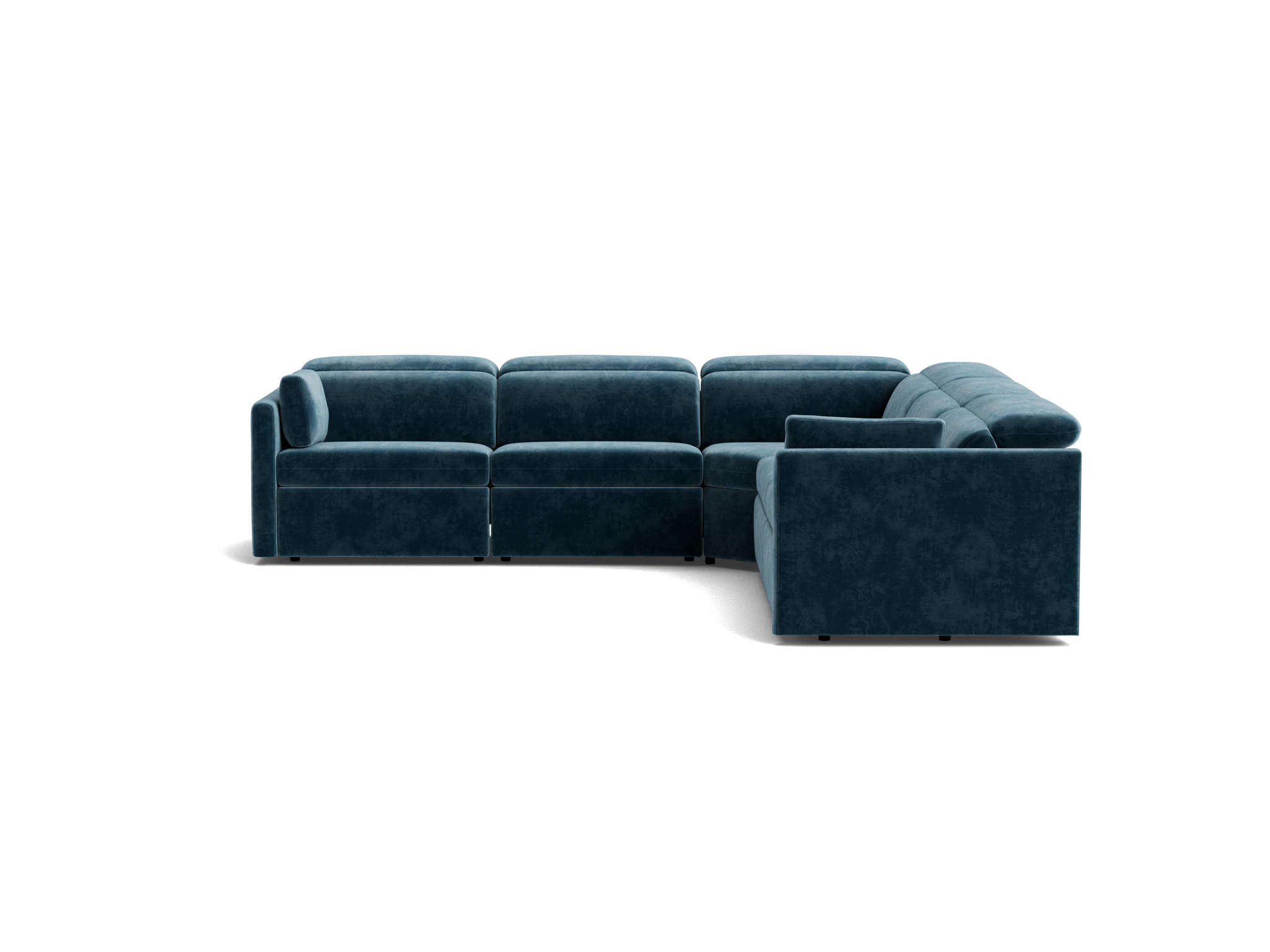 fitz modular reclining corner sectional harper biscay bay