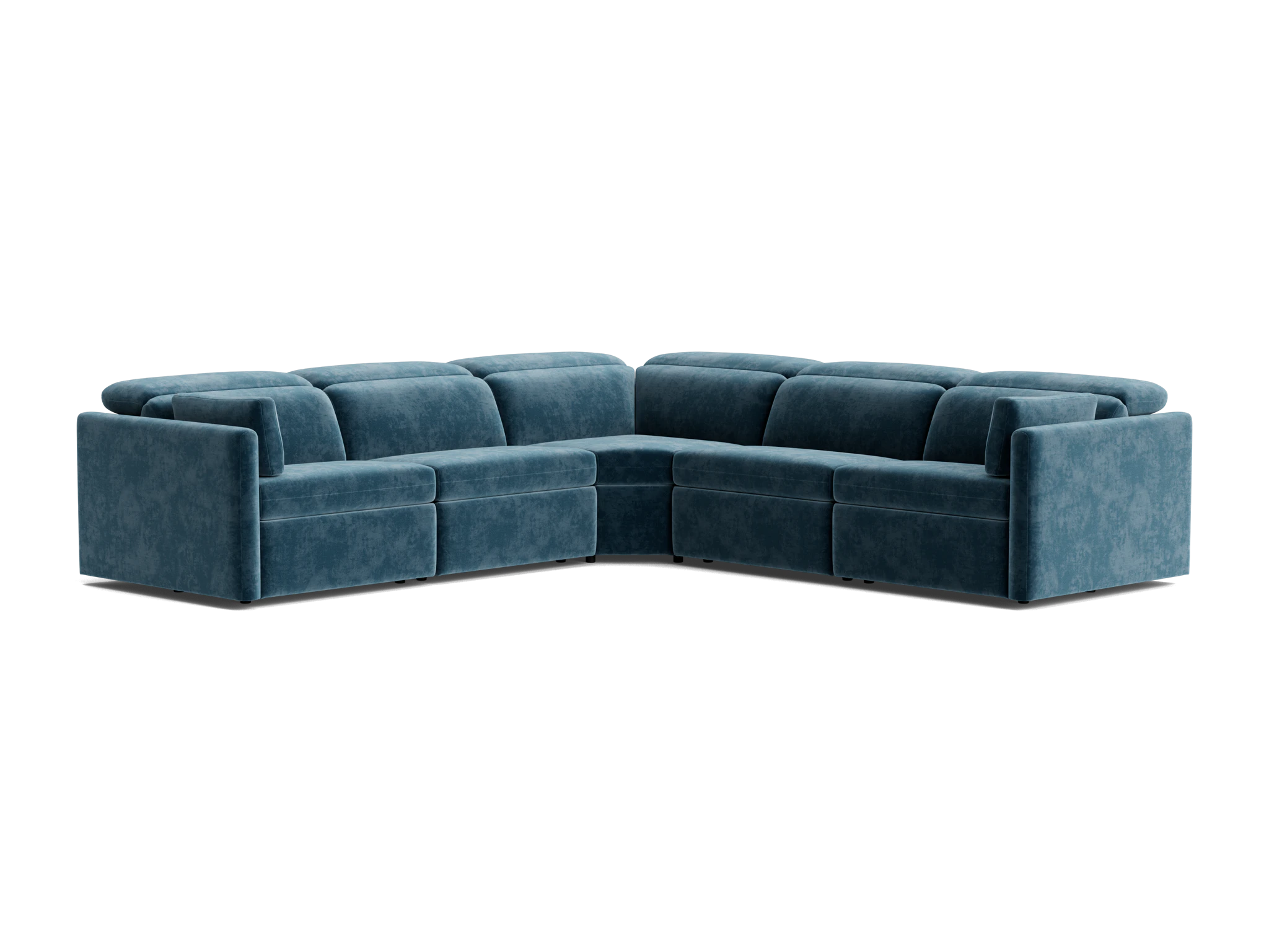fitz modular reclining corner sectional harper biscay bay