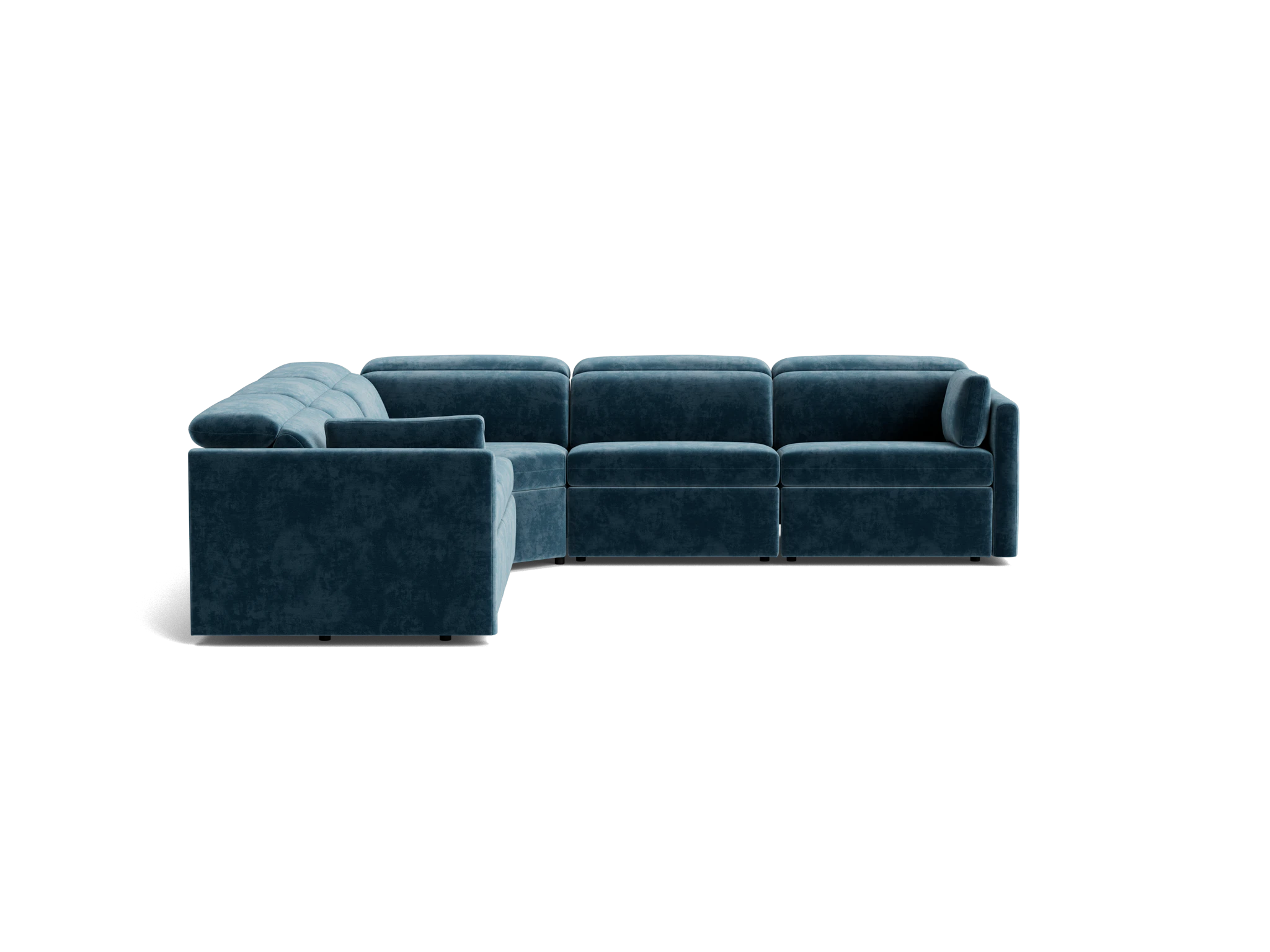 fitz modular reclining corner sectional harper biscay bay