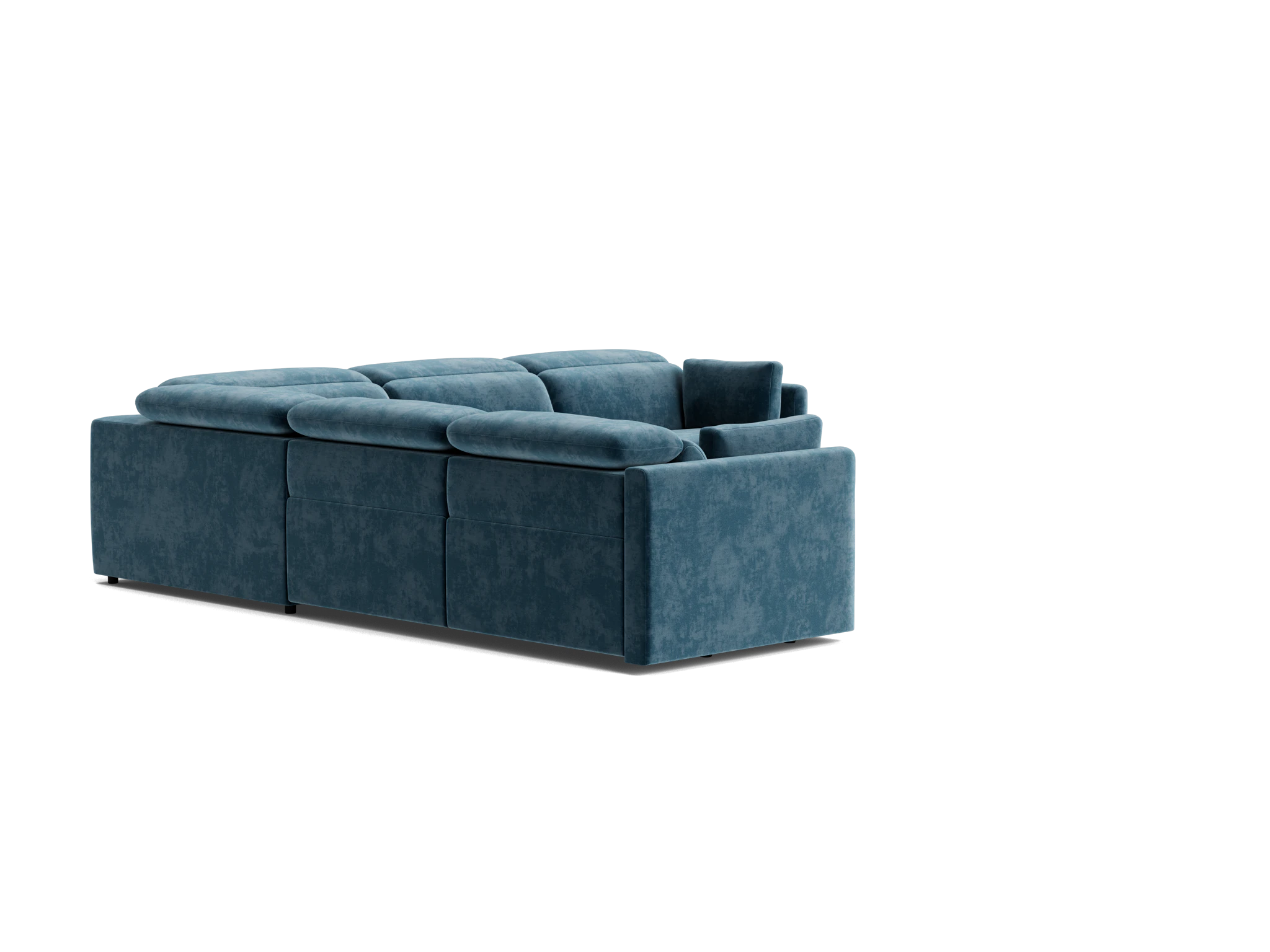 fitz modular reclining corner sectional harper biscay bay