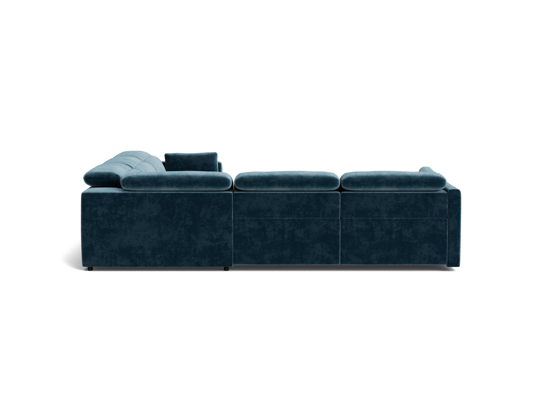 fitz modular reclining corner sectional harper biscay bay