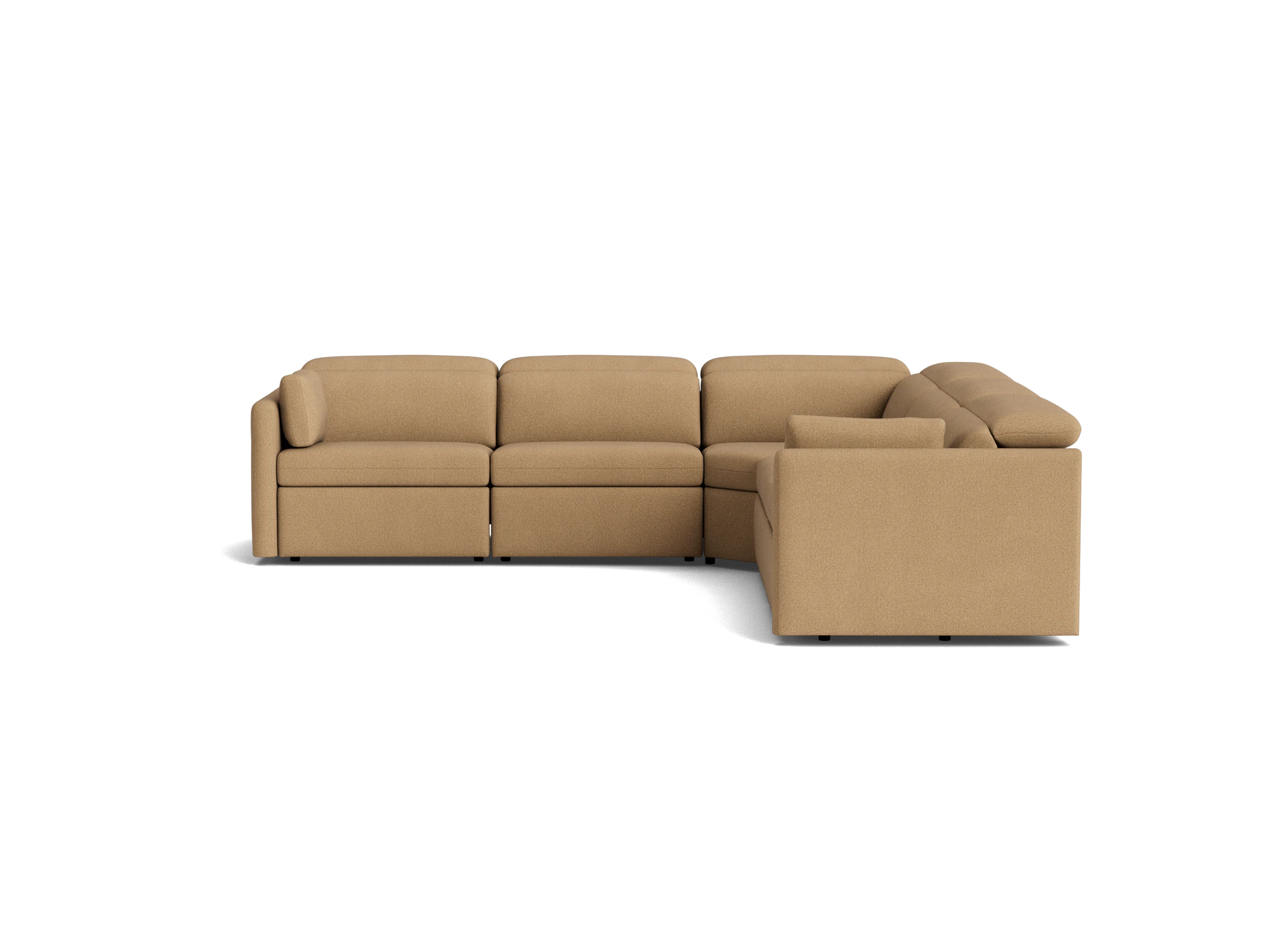 fitz modular reclining corner sectional faithful sand