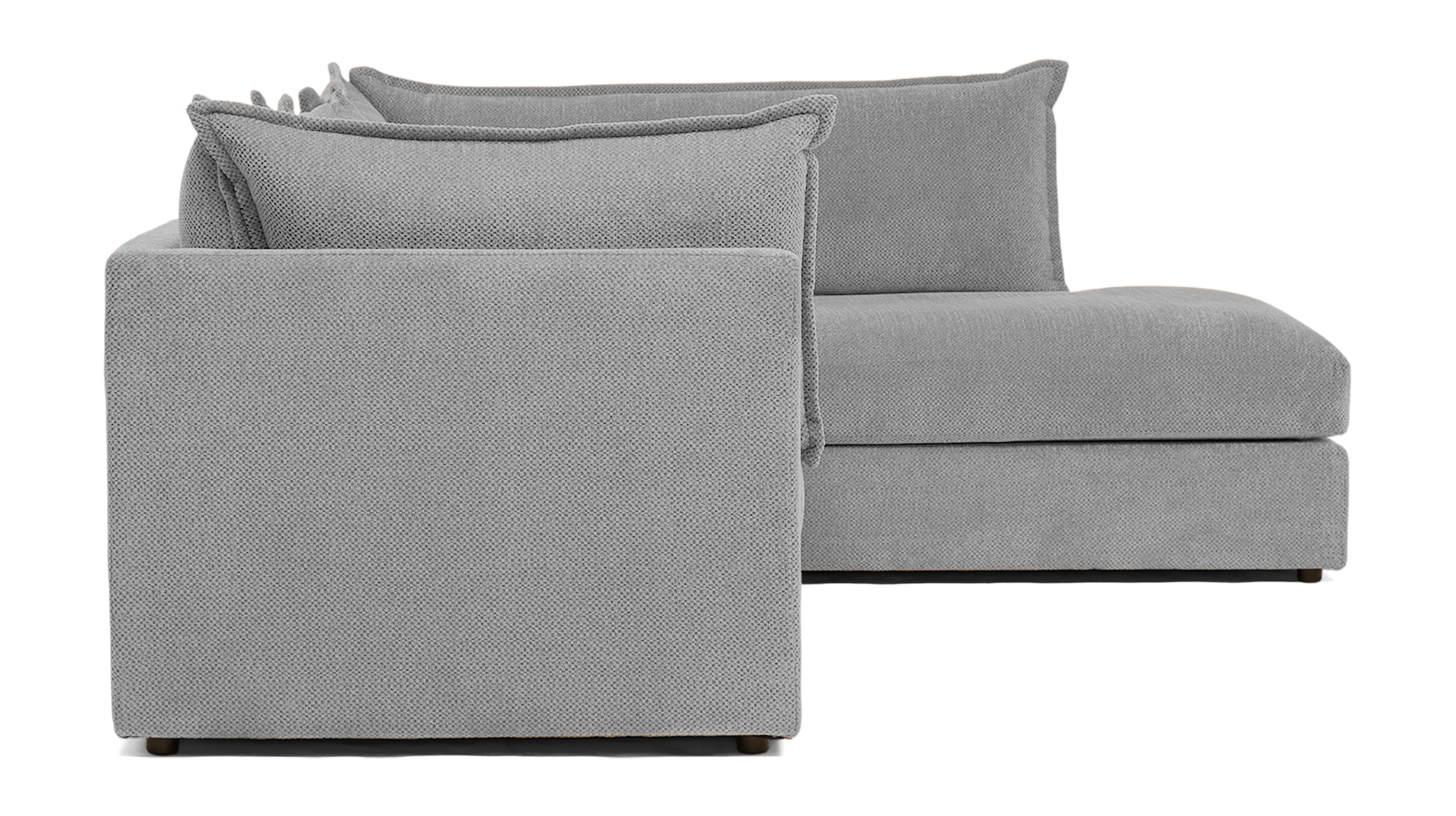 wilder sectional with bumper milo dove