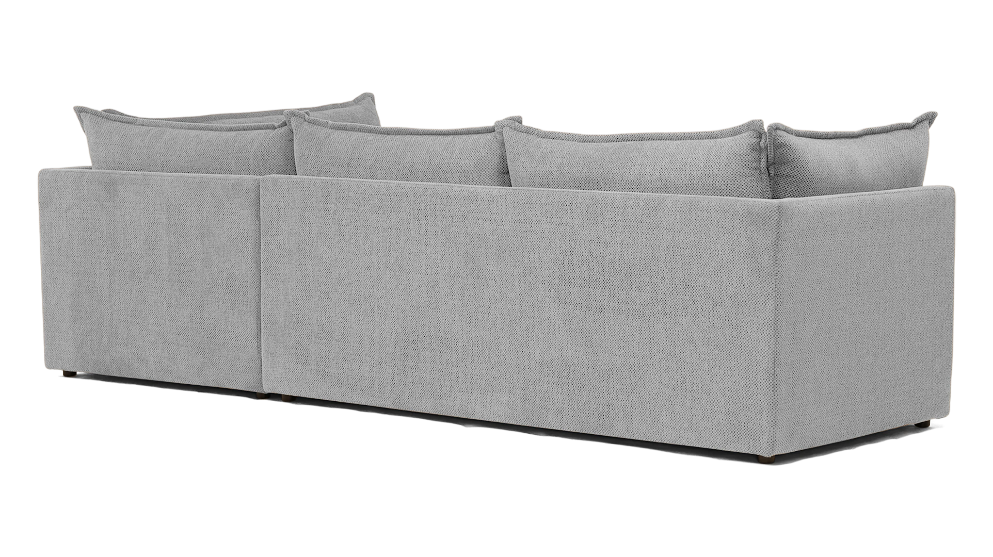 wilder sectional with bumper milo dove