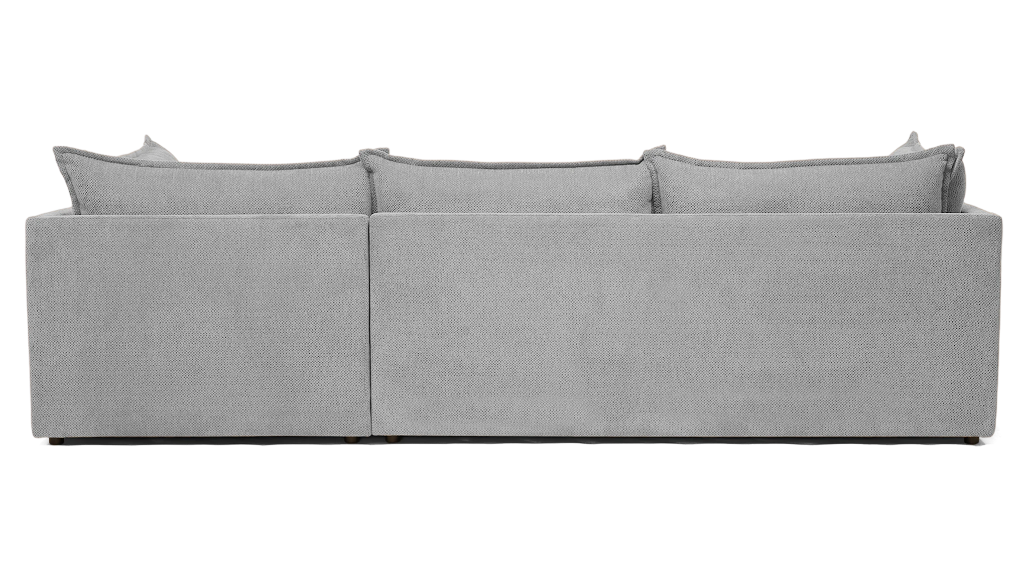 wilder sectional with bumper milo dove