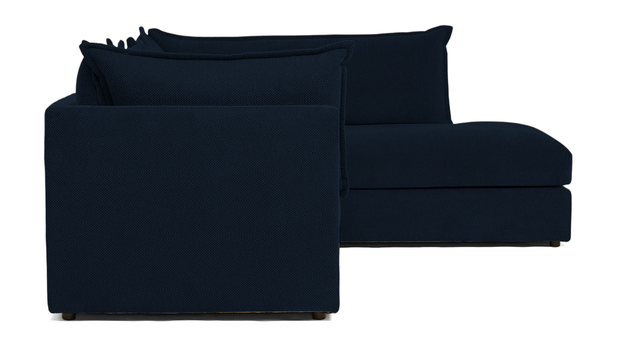 wilder sectional with bumper faithful indigo